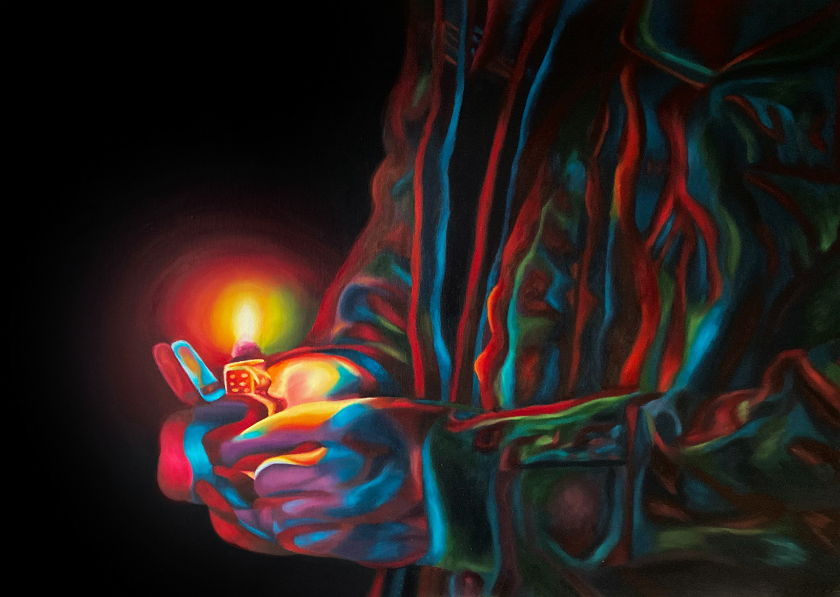 "Lit", Oil on Canvas, 24x30