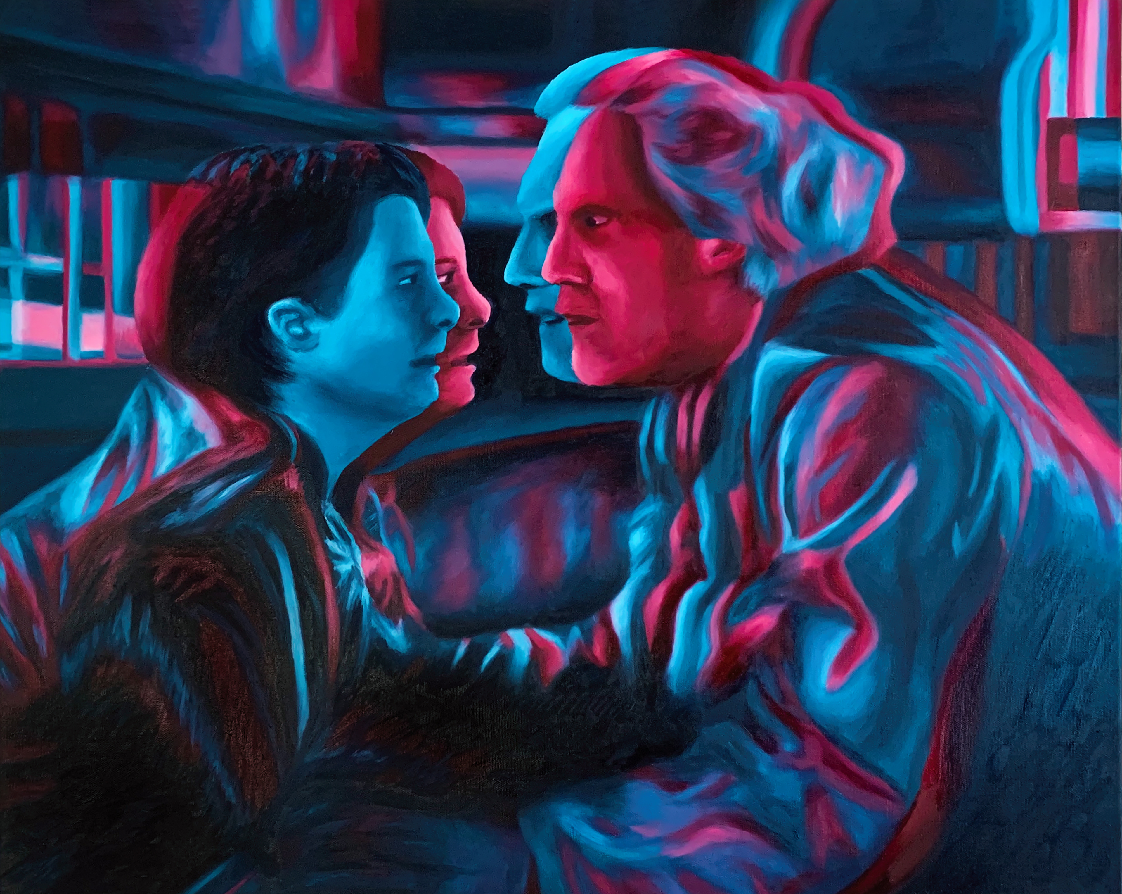 "Back From the Future", Oil on Canvas, 24x30