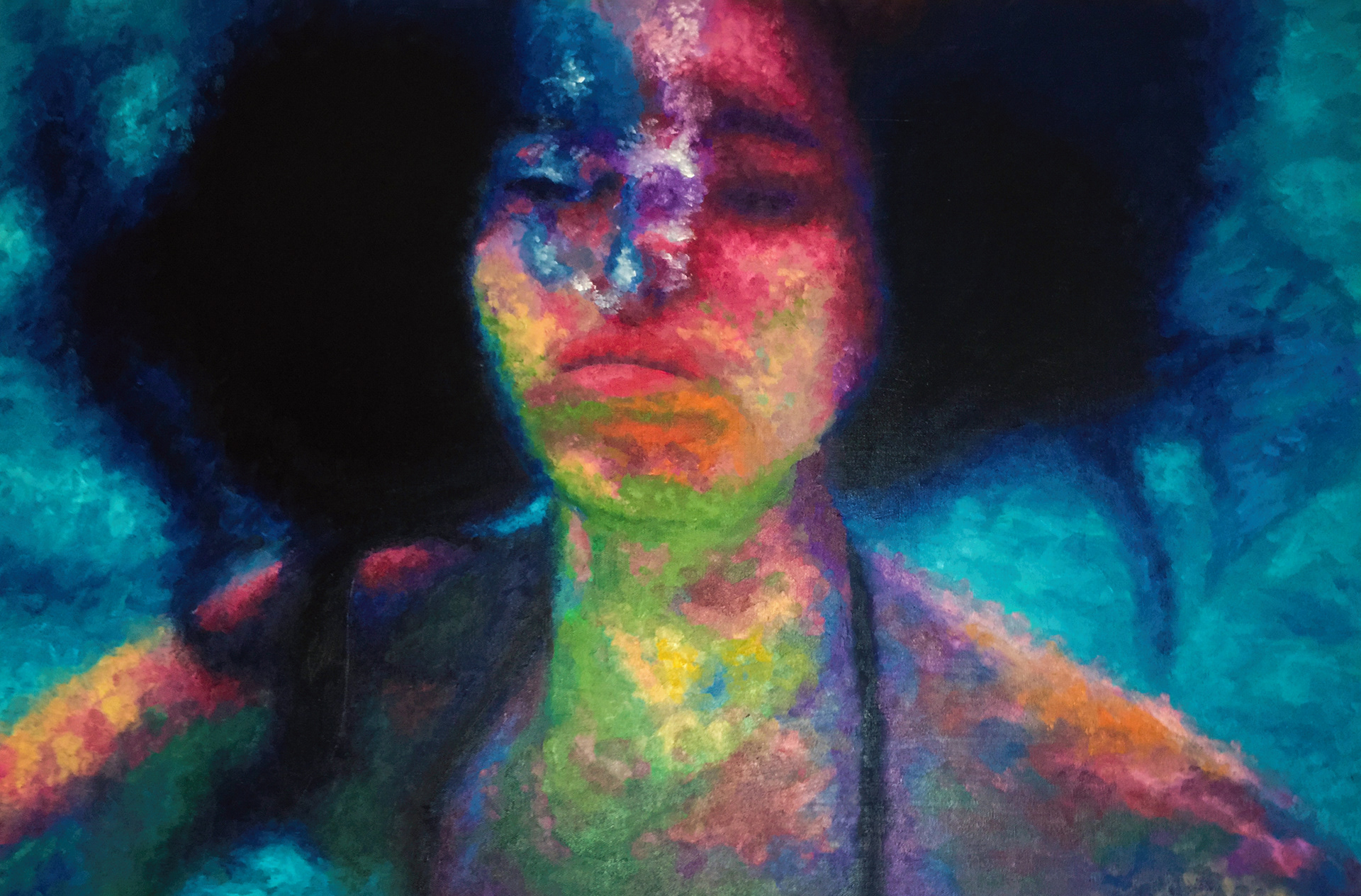 "Breathe Out", Oil on canvas, 24x36