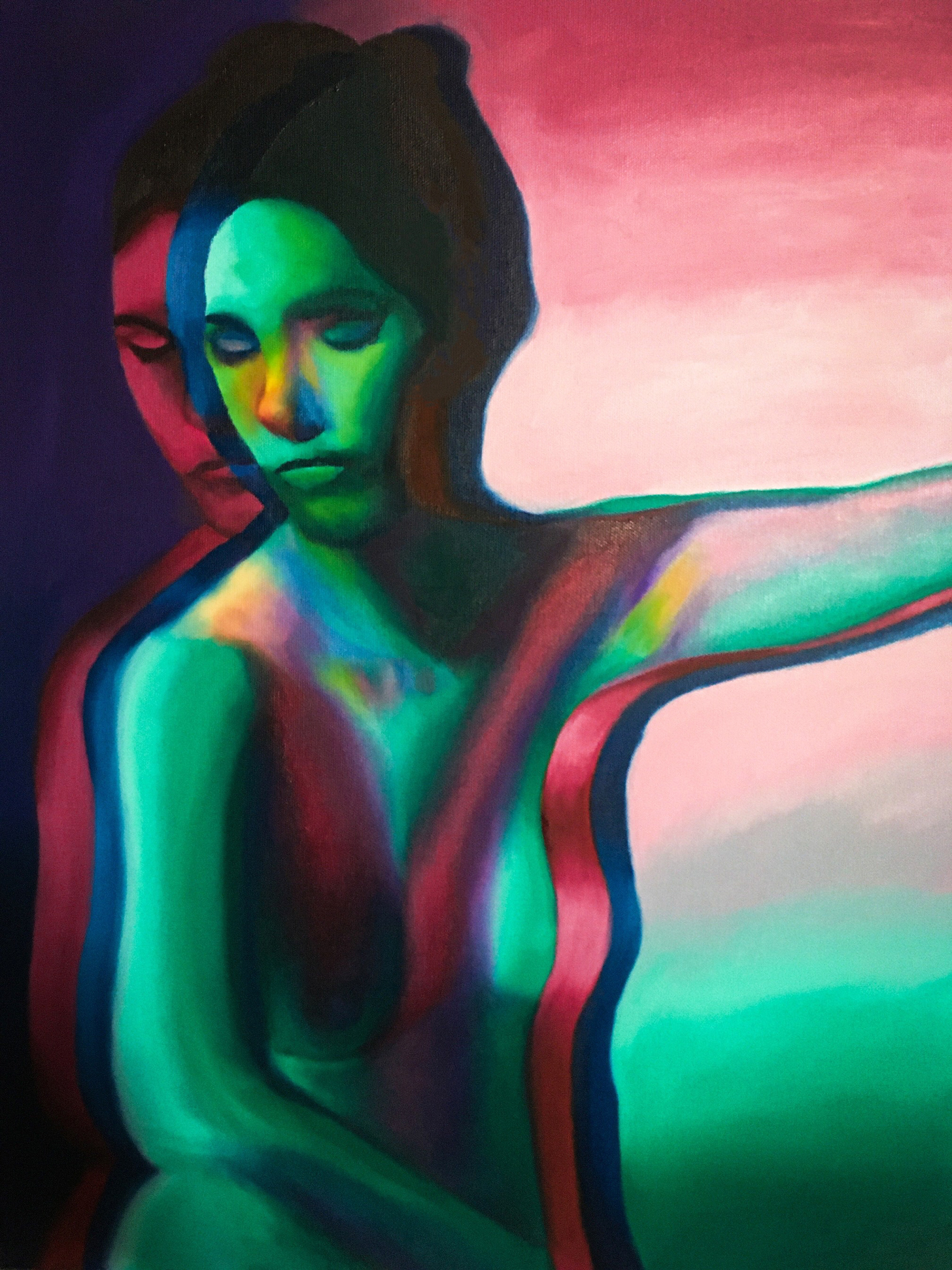 "Fracture", Oil on Canvas, 18x24