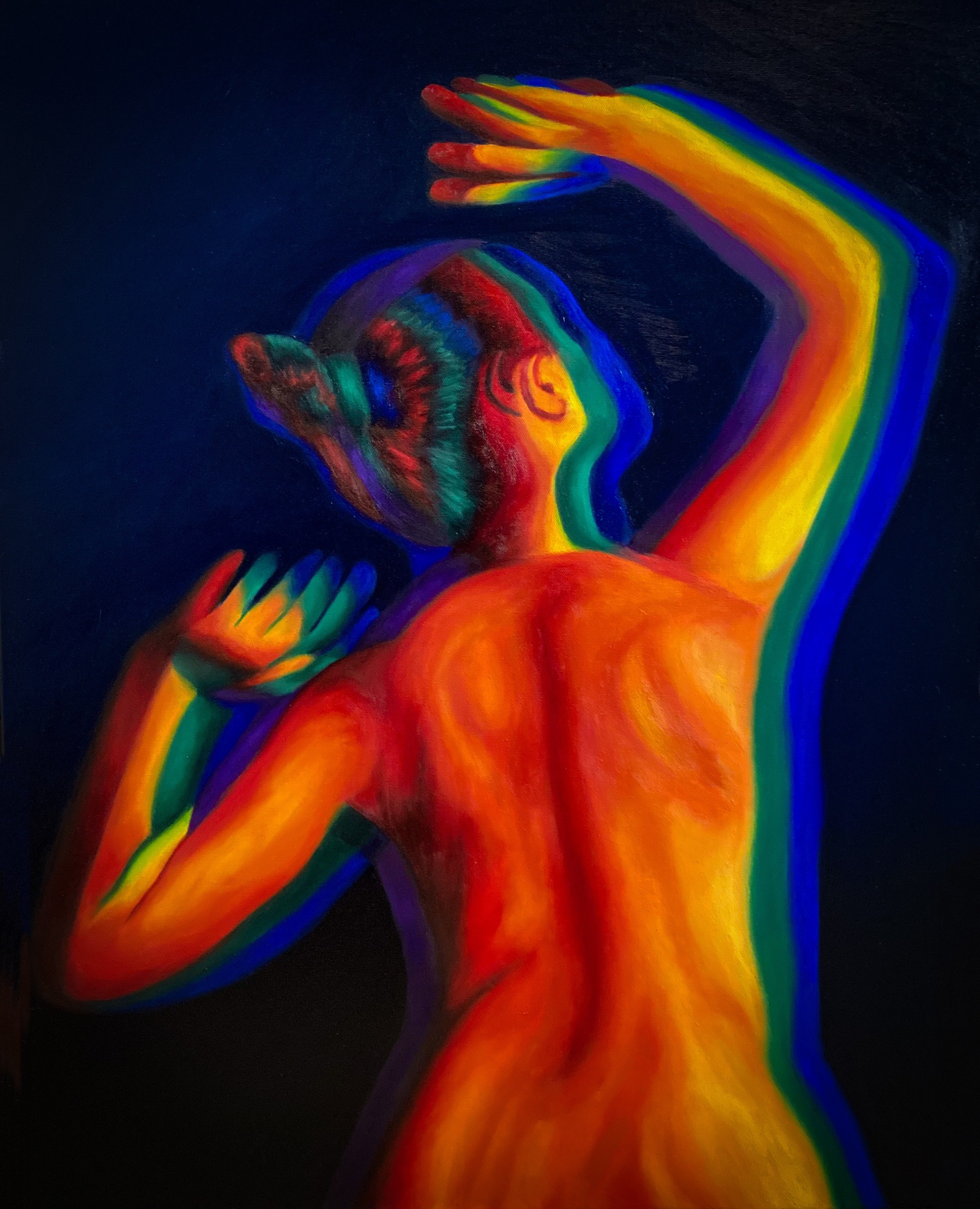 "Stretch", Oil on Canvas, 24x30