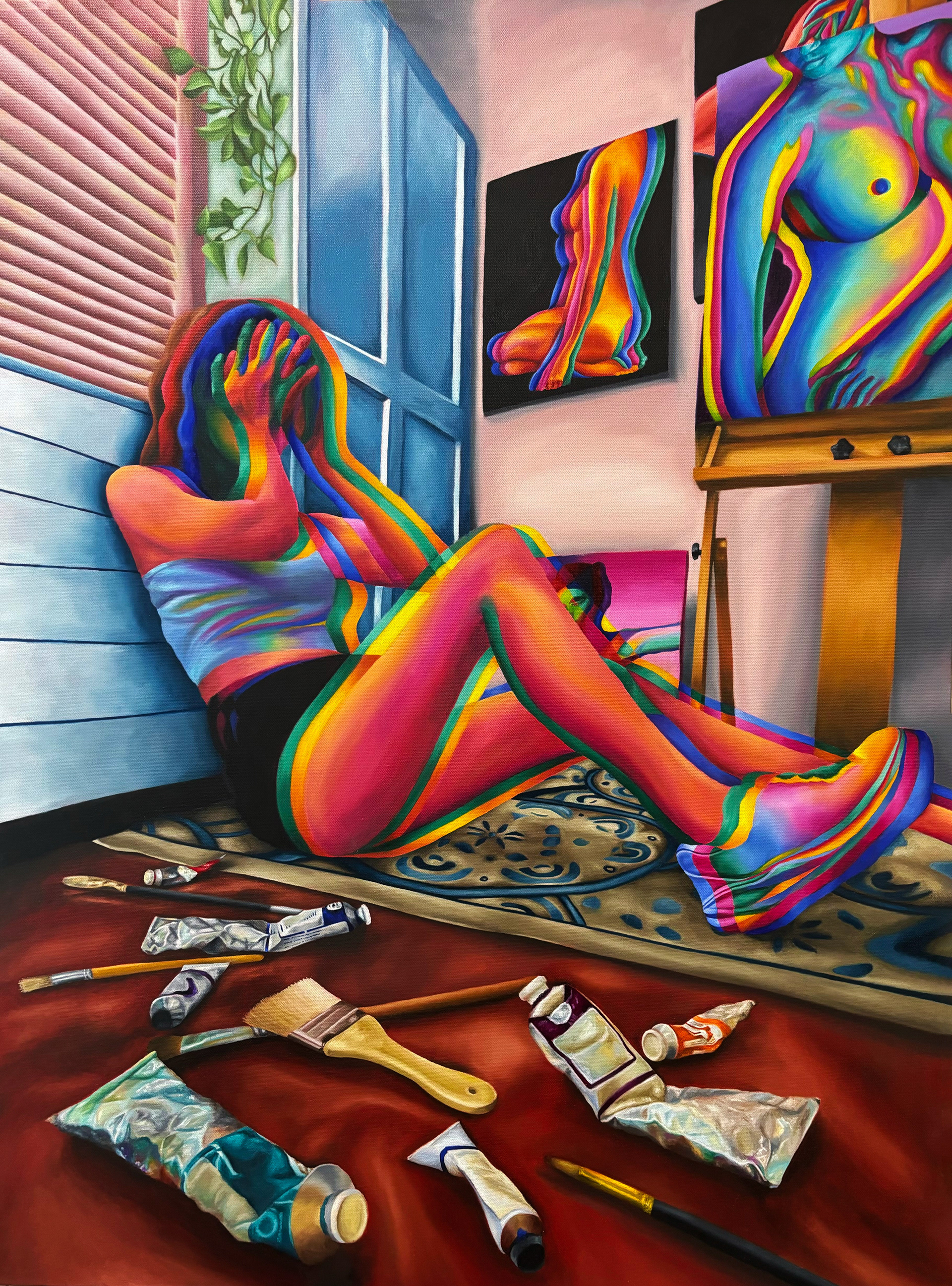 "Artist Block", Oil on canvas, 30x40