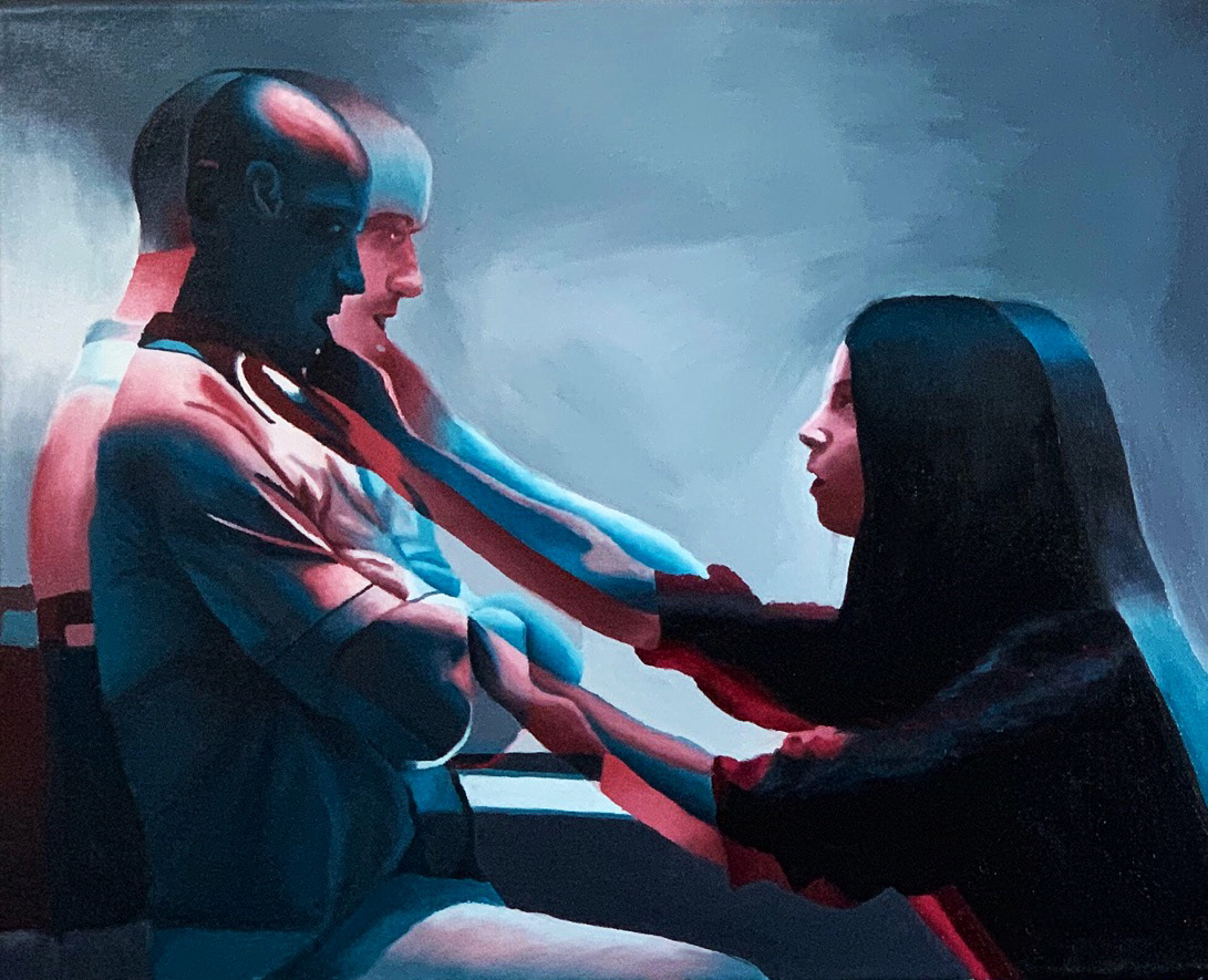 "Split", Oil on Canvas, 18x24