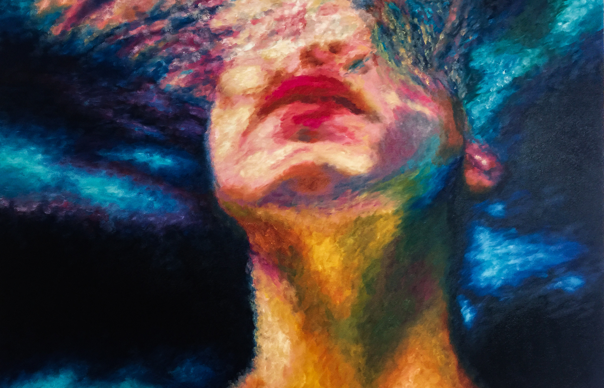 "Up for Air", Oil on canvas, 24x36