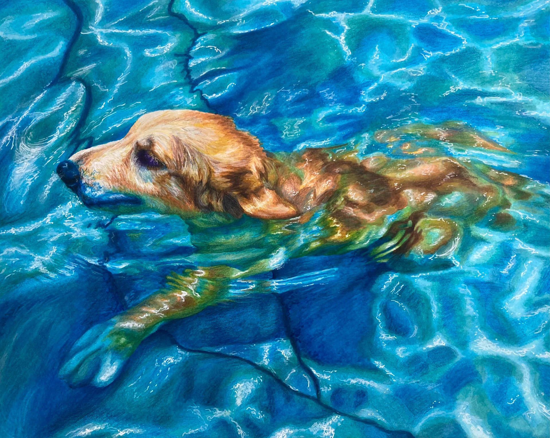 "Charlie", Marker on paper, 11x14