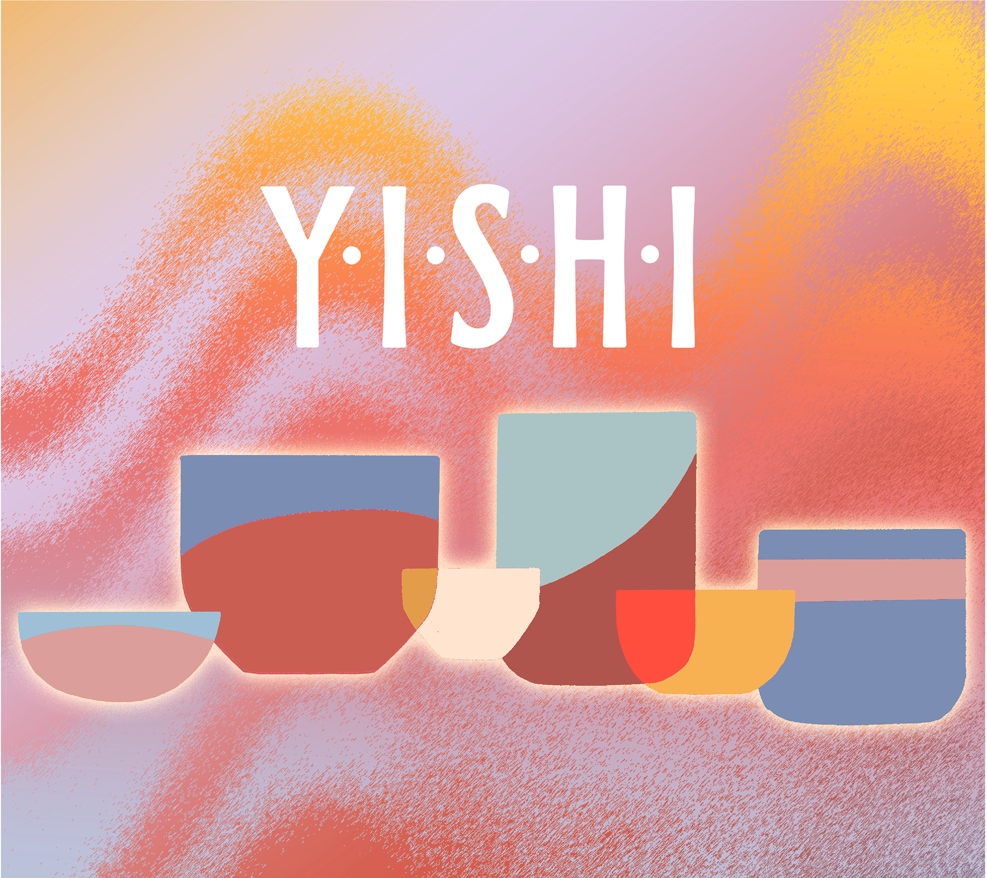 Logo and illustrations for a small wellness business Yishi