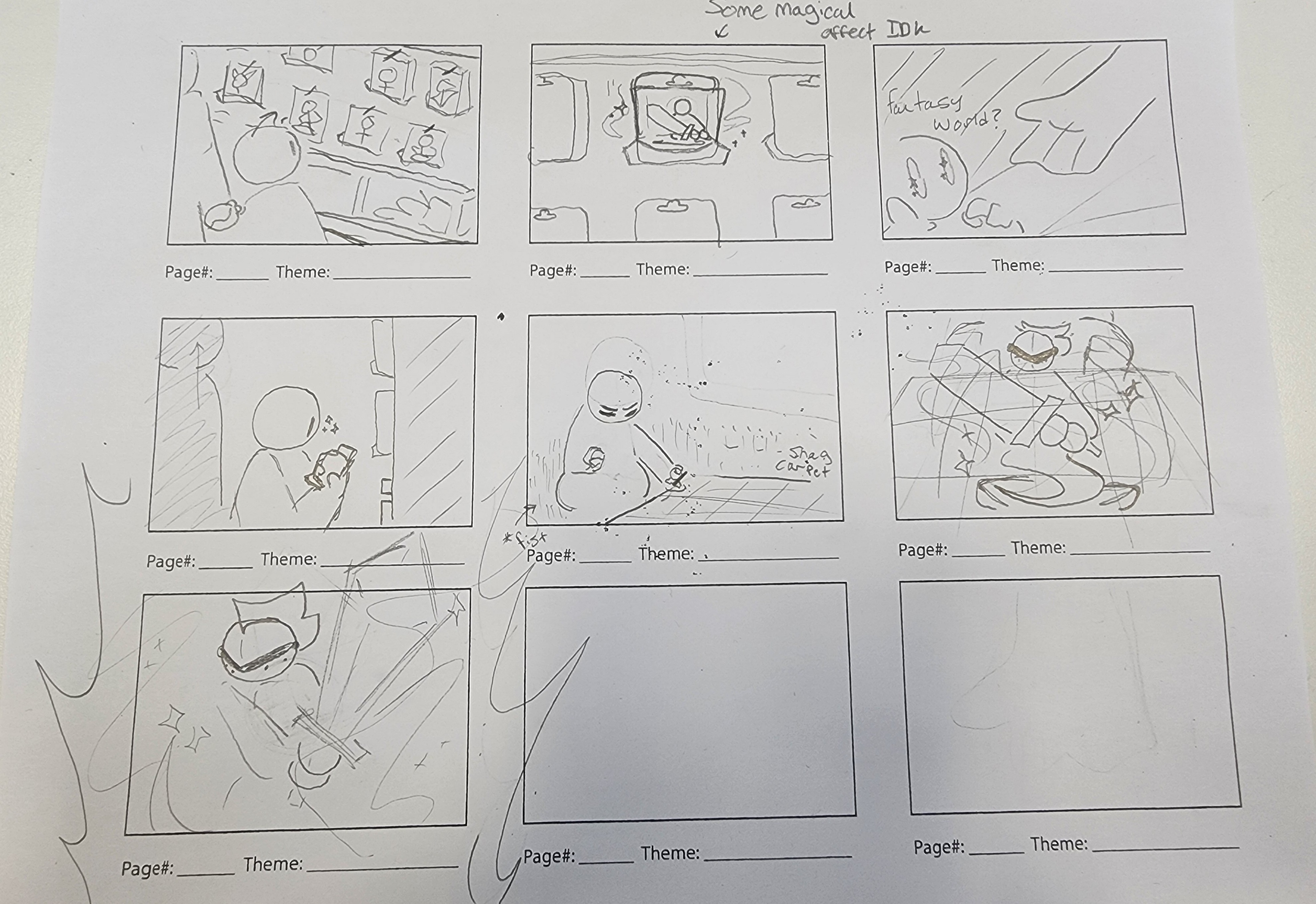 Storyboard sketch