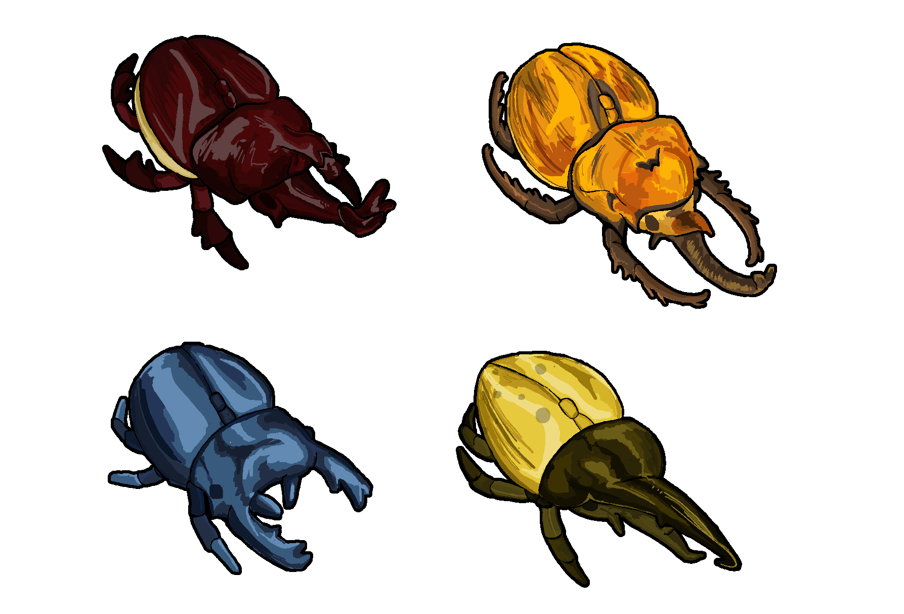 Selection of different figures