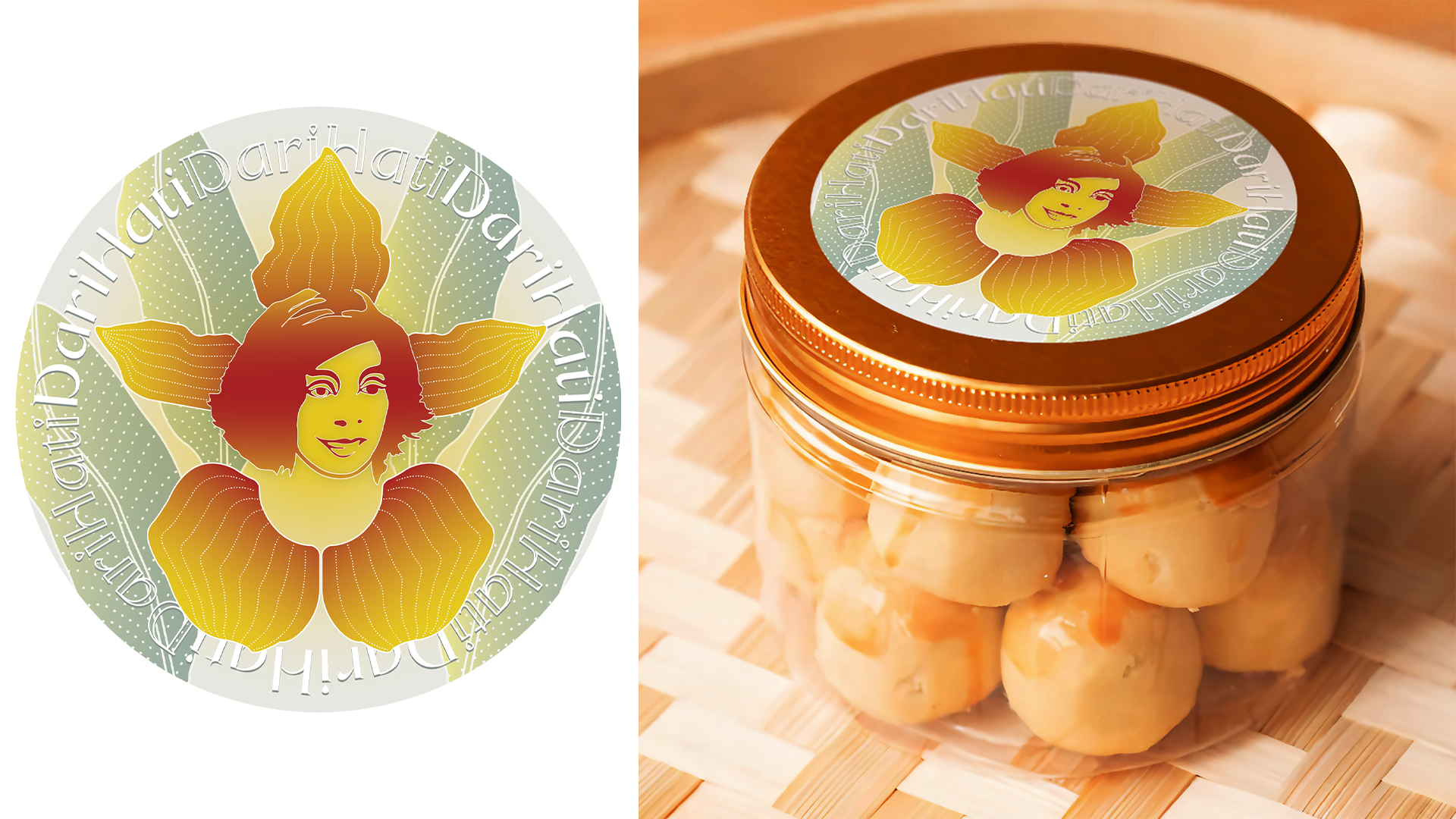 Brand identity for DariHati, a home-based business in Rotterdam, Netherlands