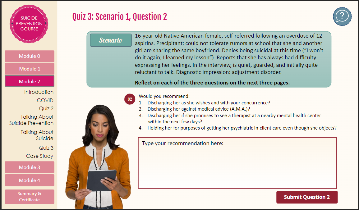 Real-world, authentic, clinical scenarios replaced traditional multiple-choice assessments.