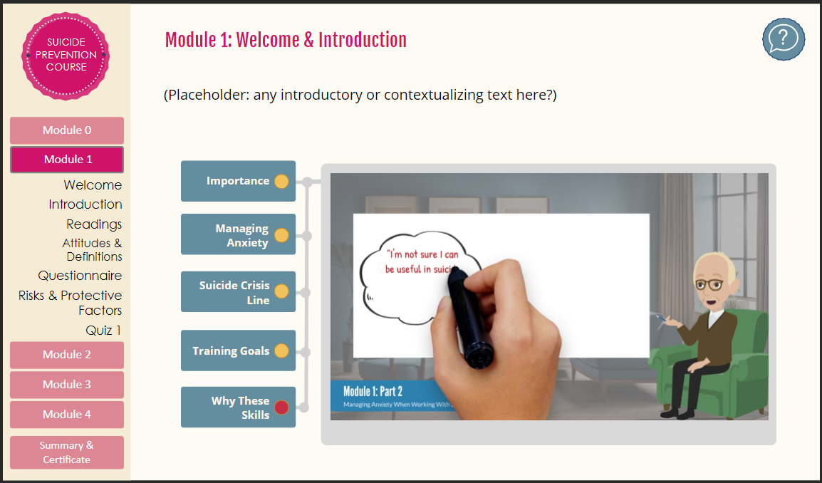 Vyond animation created from original lecture audio for improved engagement.