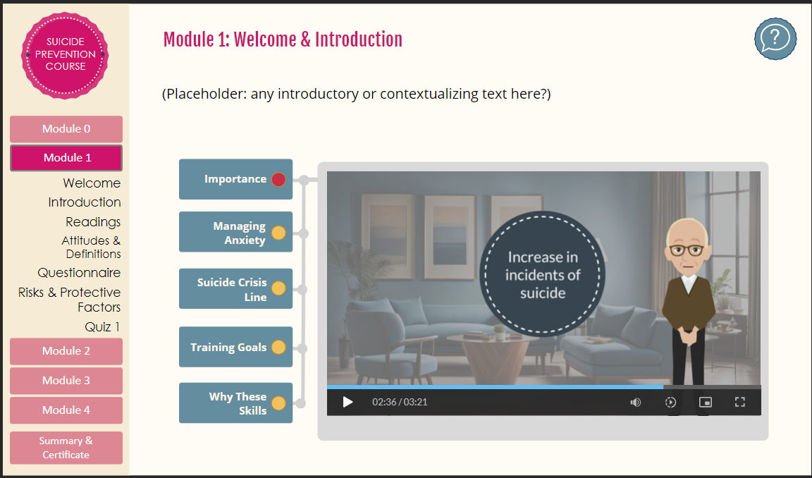 Vyond animation created from original lecture audio for improved engagement.