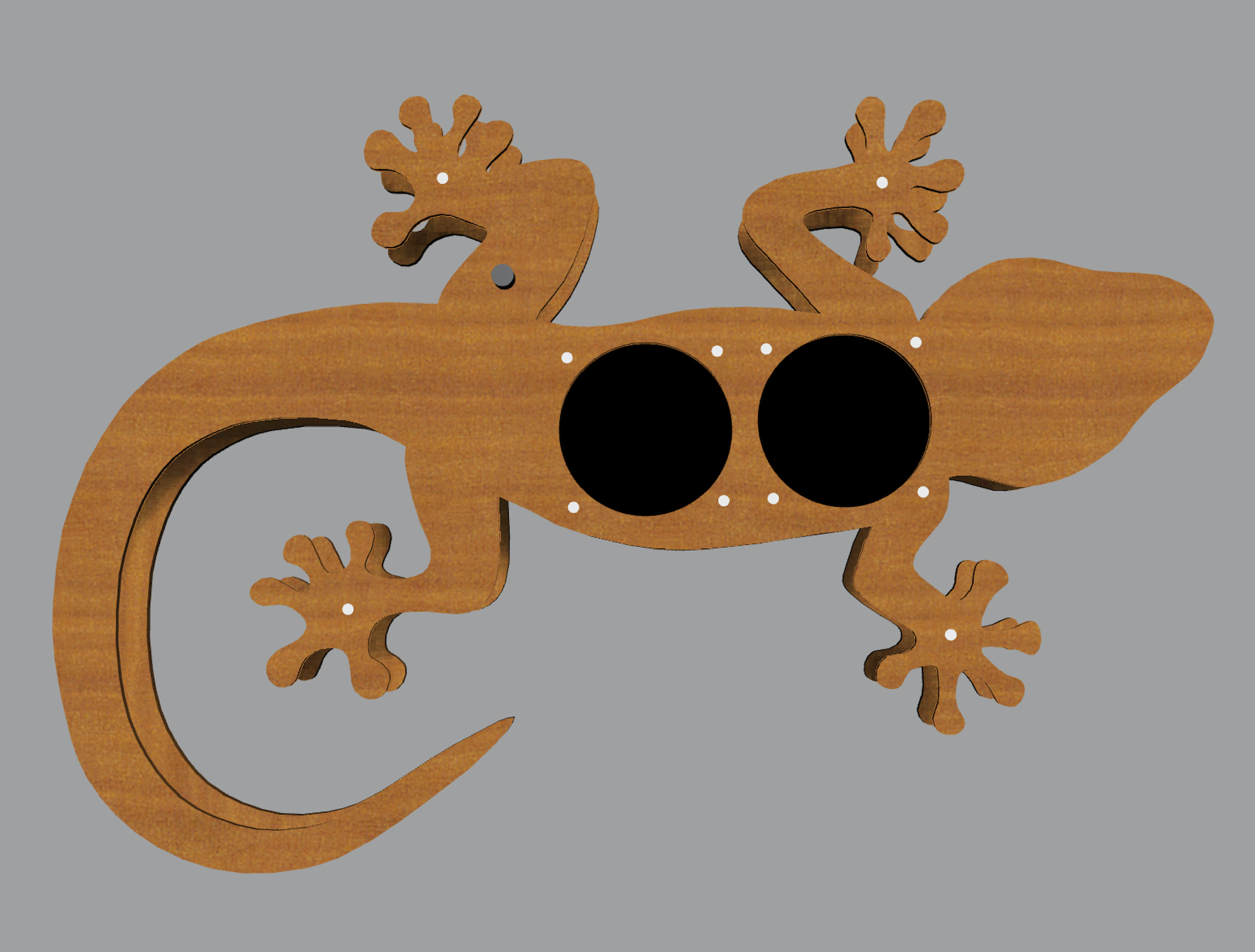 groovin' gecko speaker cad