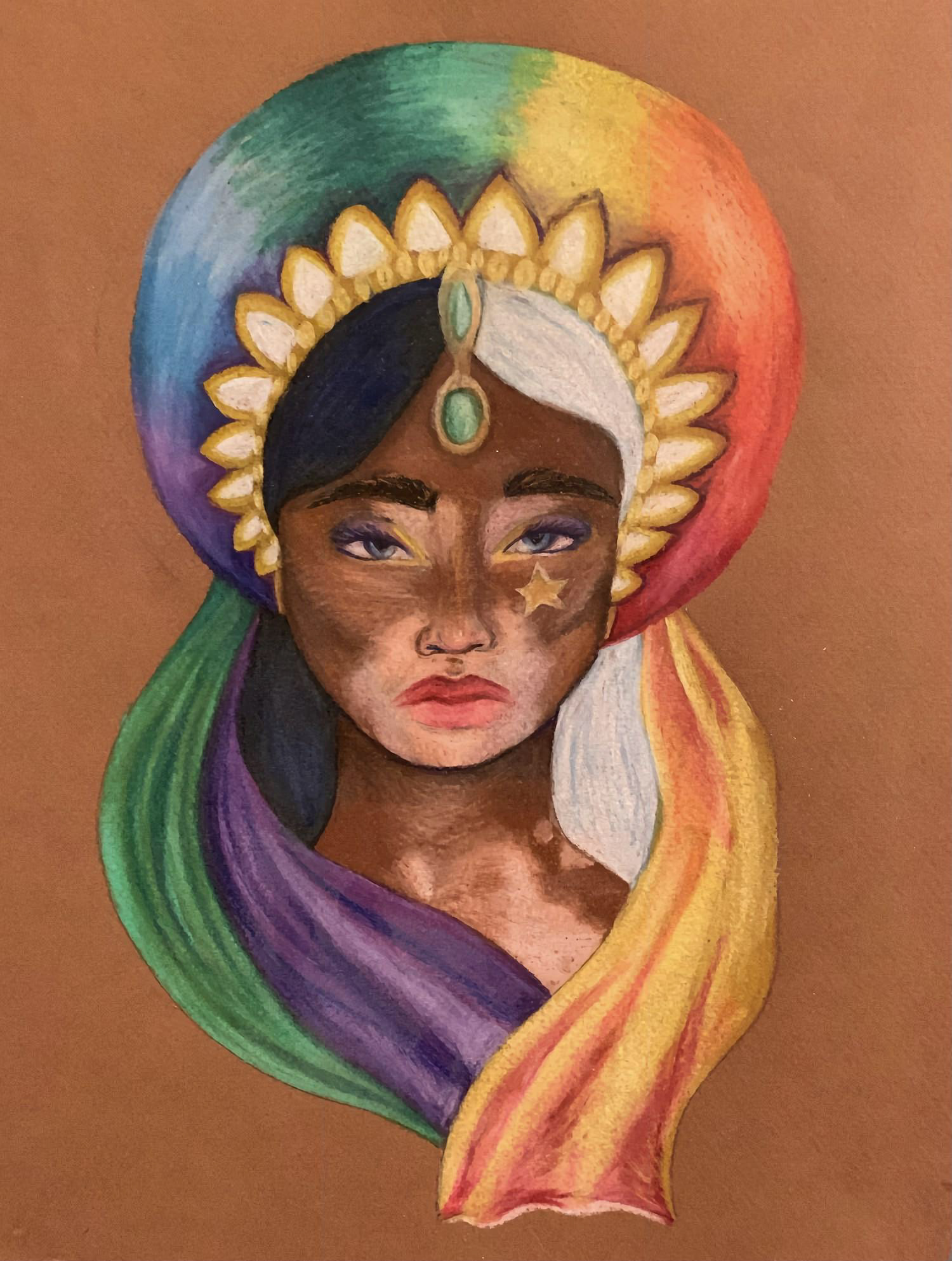 "Celestial Woman" Color Pencil on Bristol 2020
