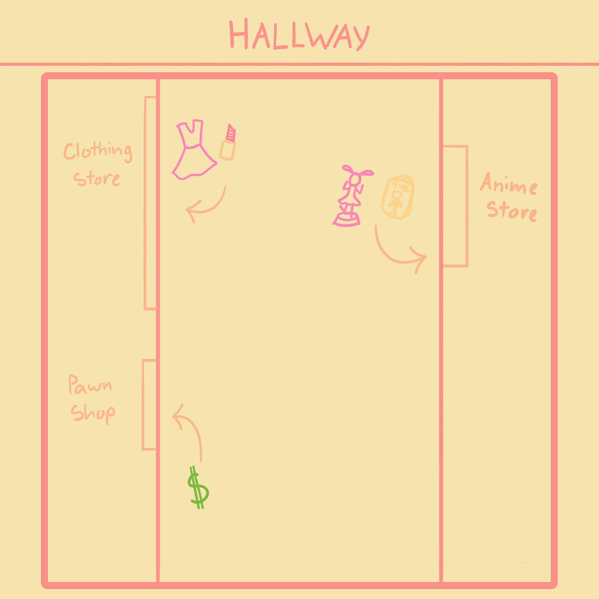 Level Design Blockout / Hall