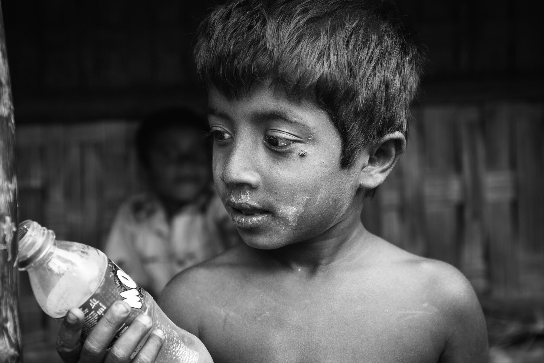 Rohingya boy, Shamplapur refugee camp, Bangladesh, December 2015