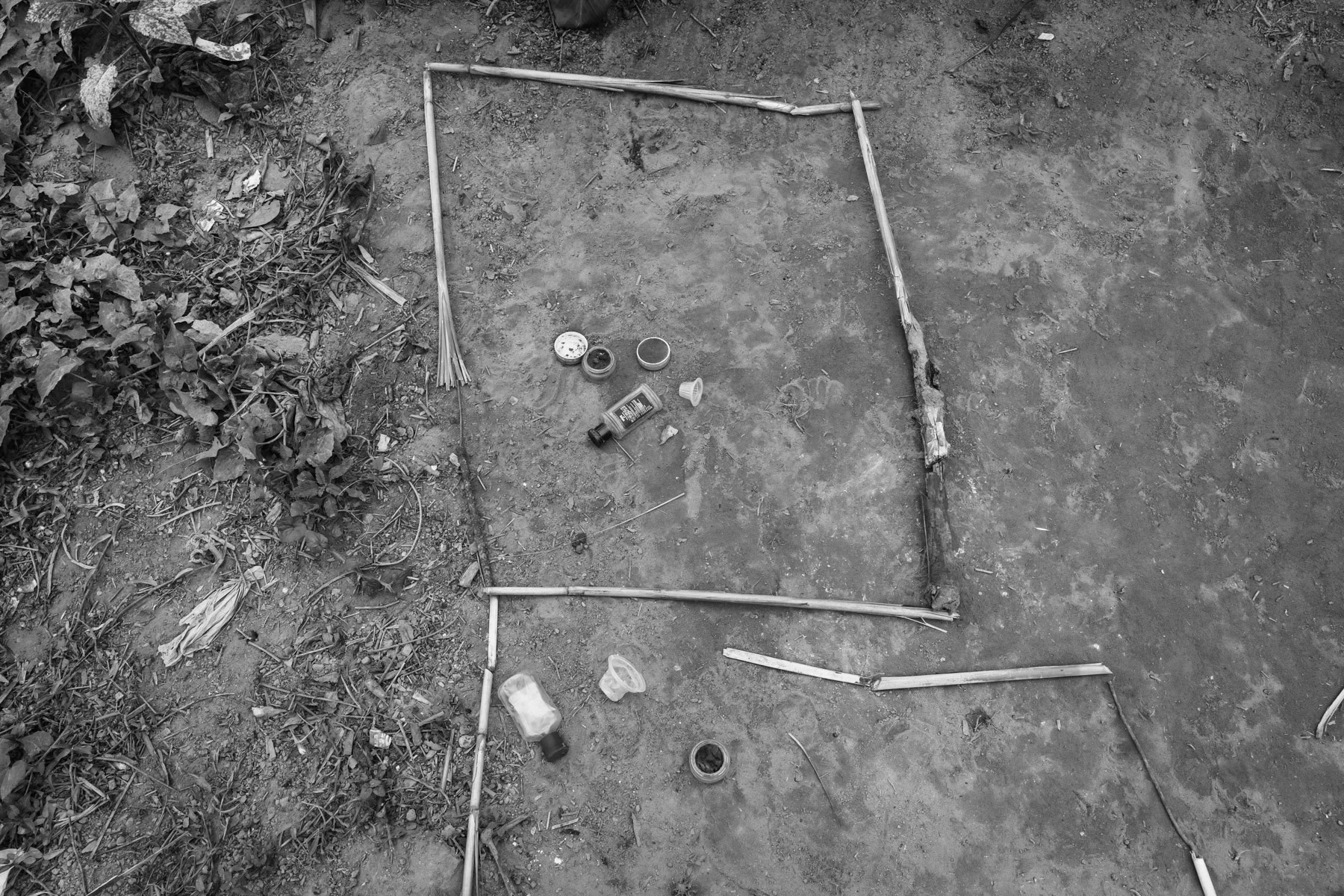 Rohingya children's playground in Shamplapur refugee camp. Shamplapur, Teknaf, Bangladesh, March 2018
