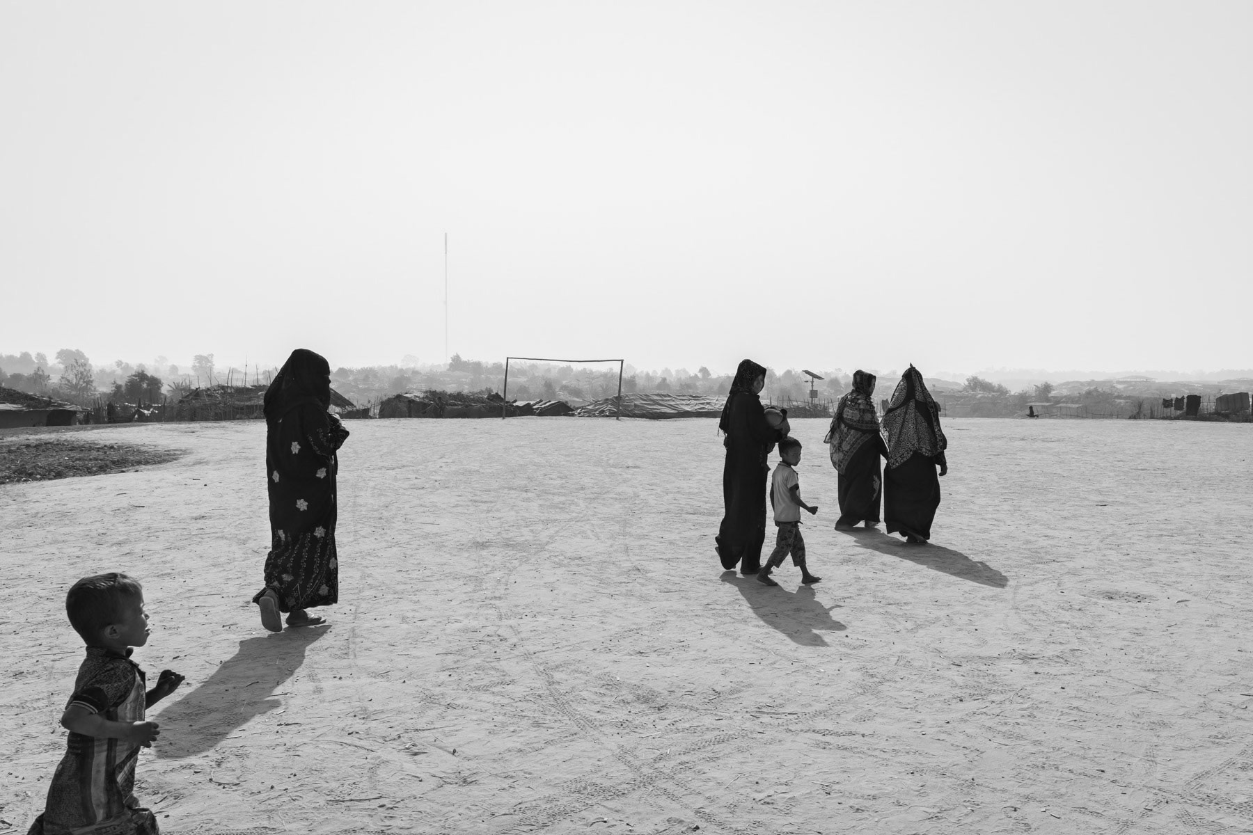 Kutupalong camp for Rohingya refugees absorbing succesive waves of refugees since 1978. Cox's Bazar, Bangladesh, February 2017