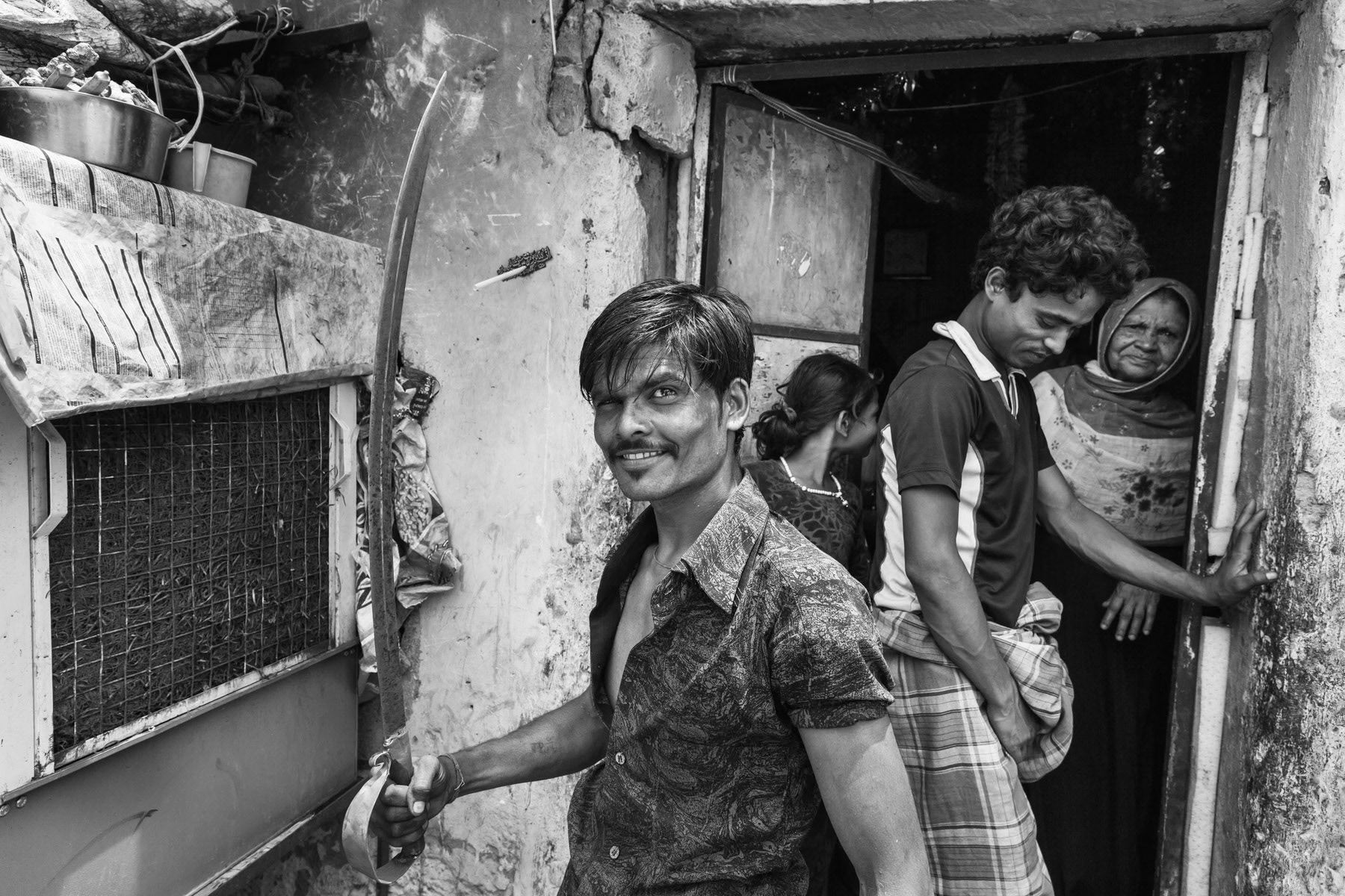 Rohingya refugees from Burma, Hasanpura in Jaipur, India, June 2016