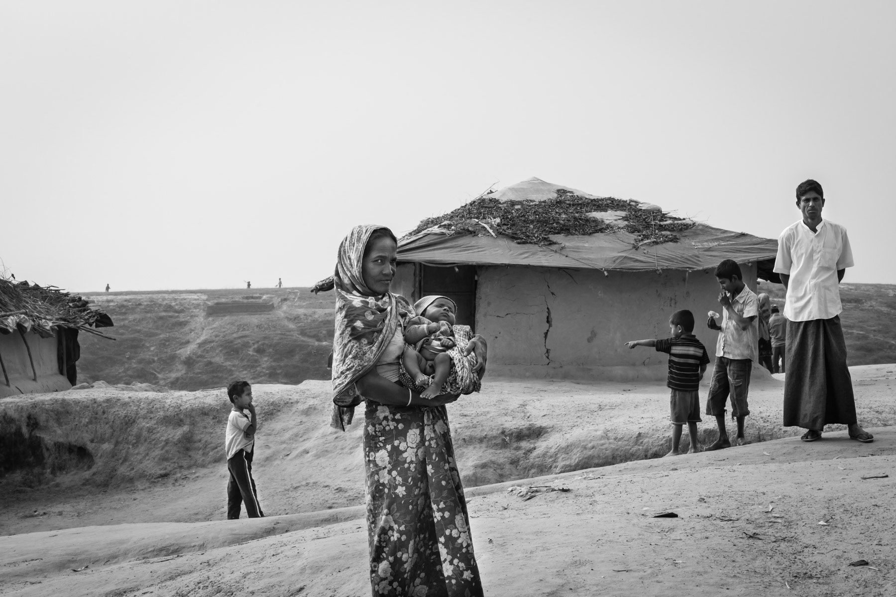 Rohingya refugees, Kutupalong camp in Ukiya near Teknaf in southern Bangladesh, December 2015