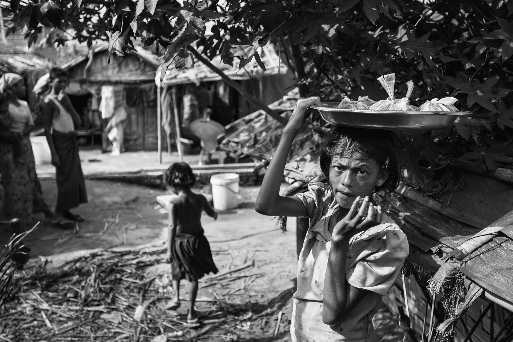 Dar Paing camp for stateless Rohingya, Sittwe, Myanmar, May 2016