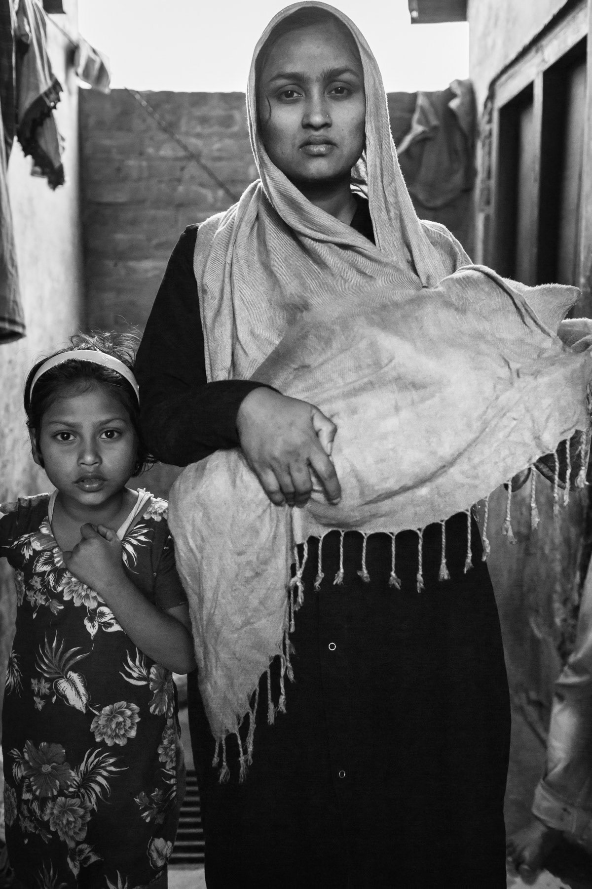 Urban Rohingya refugees in Shriram colony in Rajiv Naghar, New Delhi, India, January 2016
