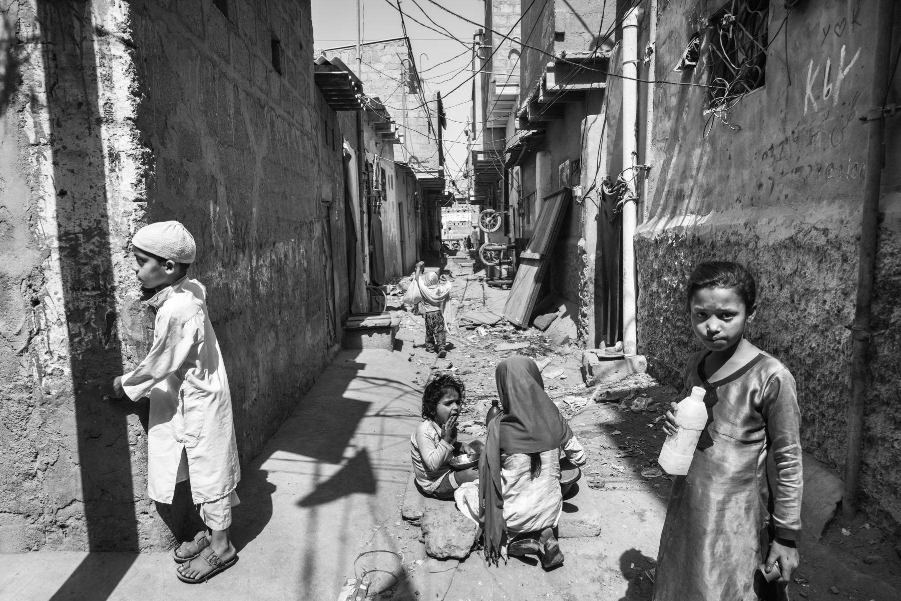 Rohingya area of Bilal Colony in Korangi, Karachi, Pakistan, March 2018