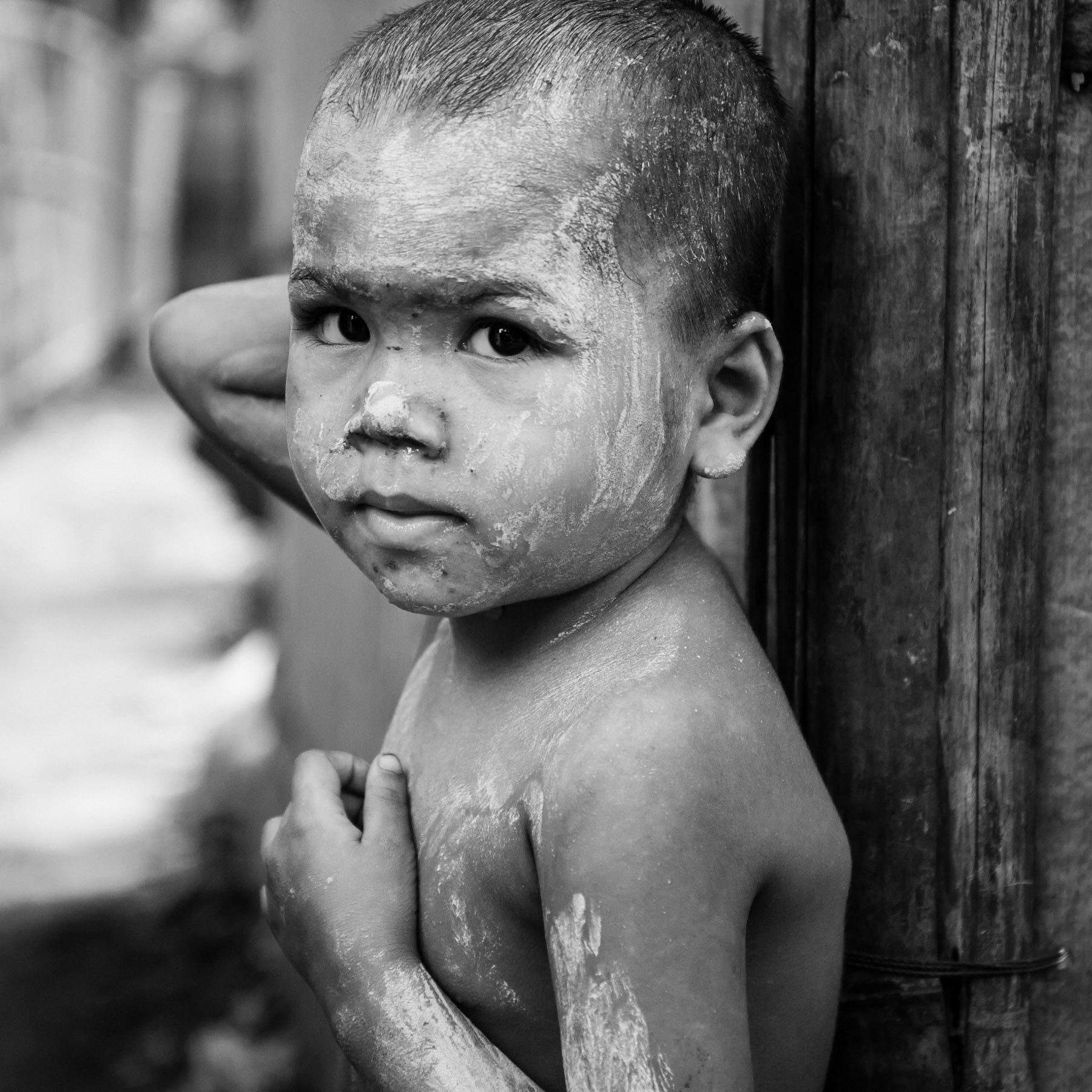 Rohingya refugee, Char Para on Maheskhali peninsula, Bangladesh, May 2016