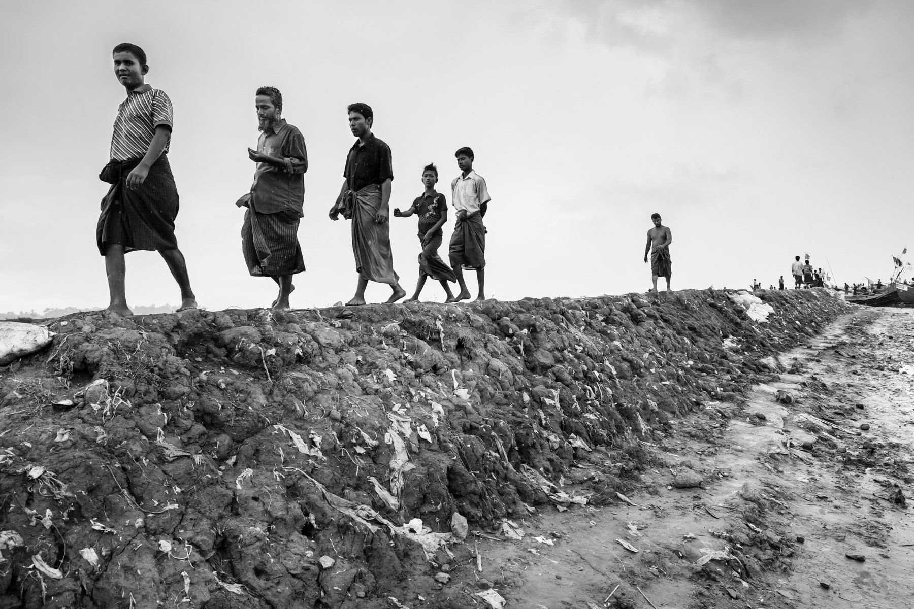Rohingya fishermen community of Thau Chuang village, Sittwe township, Myanmar, September 2015