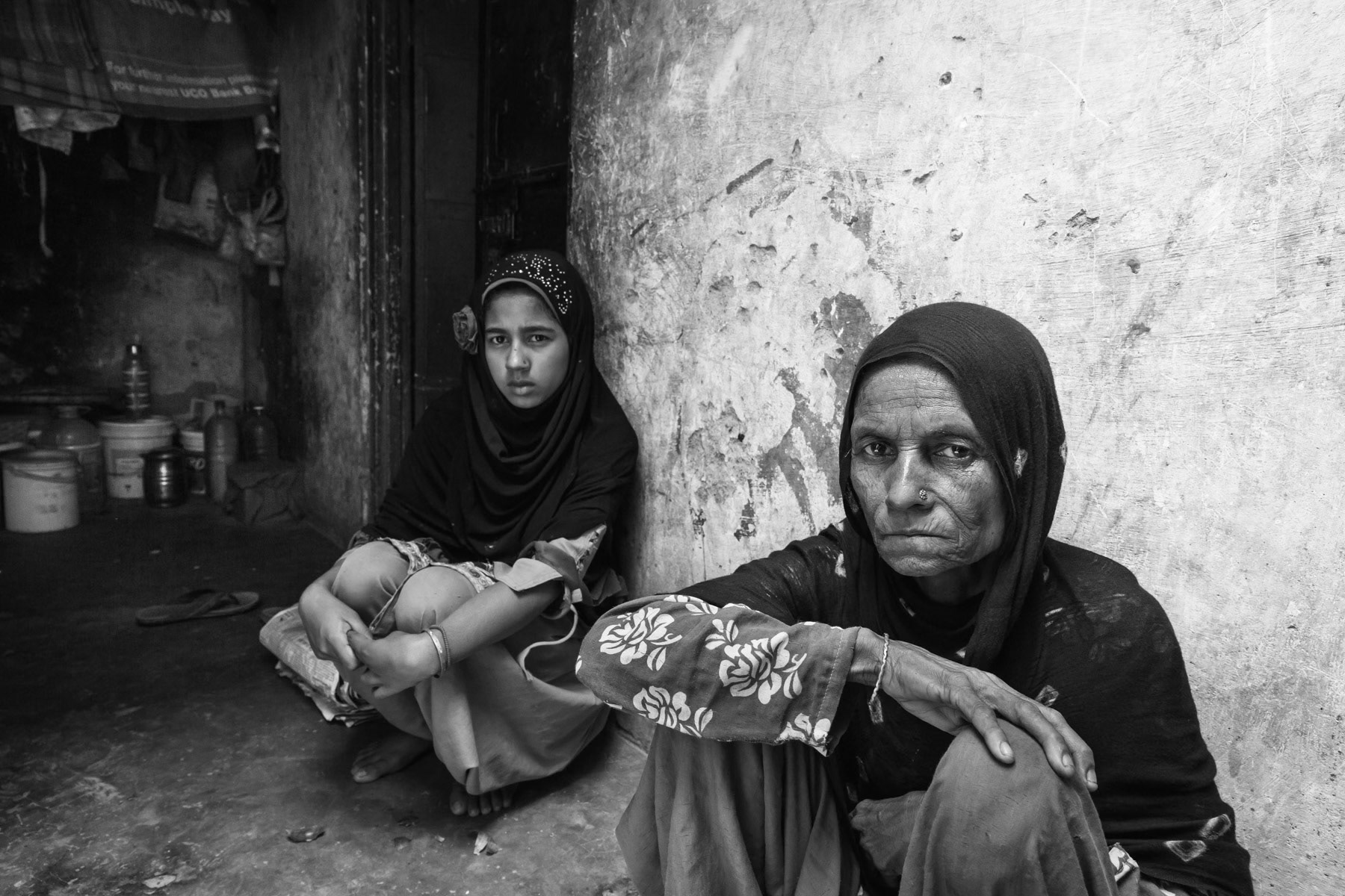 Rohingya refugees from Myanmar, Hasanpura in Jaipur, India, June 2016