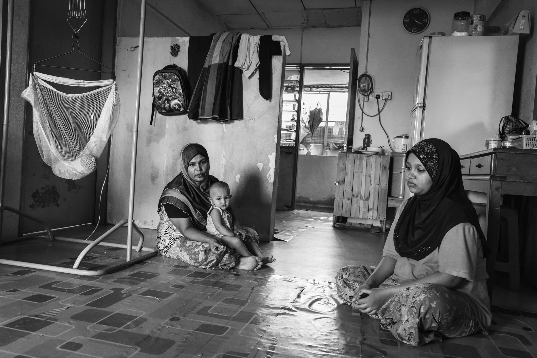 Stateless Rohingya refugees from Myanmar in Penang, Malaysia, January 2017