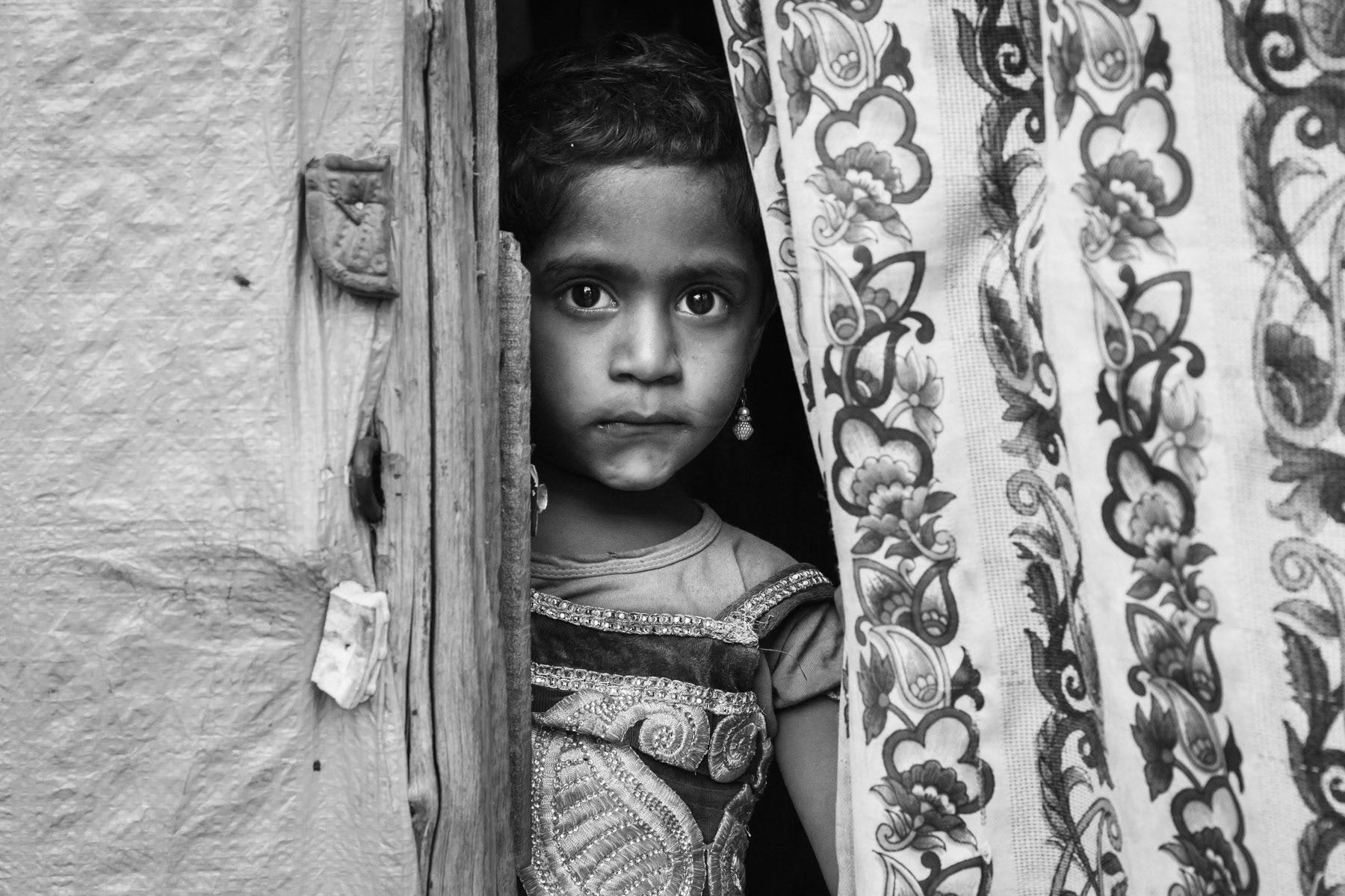 Rohingya girl, Balapur camp, Hyderabad, India, June 2016