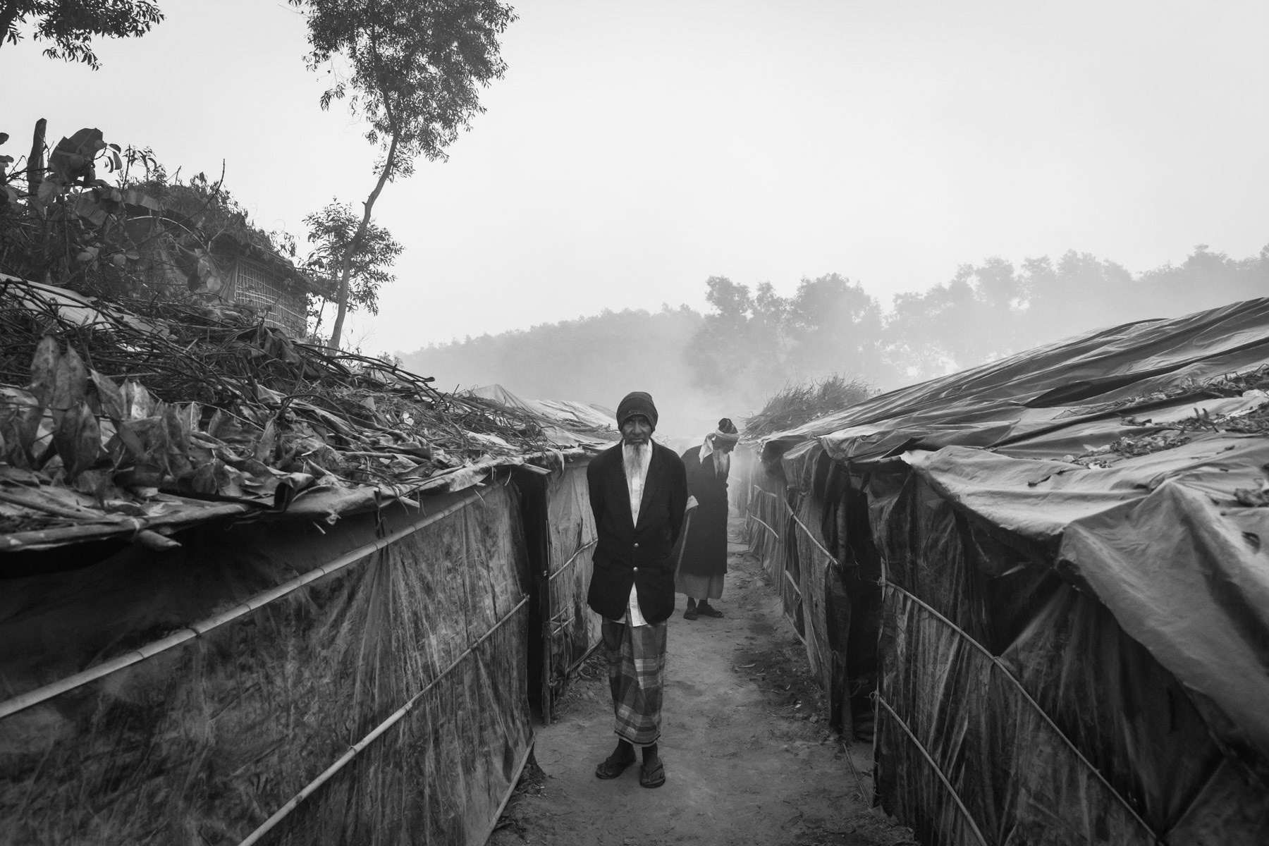 Newly arrived Rohingya refugees fleeing ongoing ethnic cleansing campaigns in northern Rakhine. Kutupalong refugee camp, Cox's Bazar, Bangladesh, February 2017