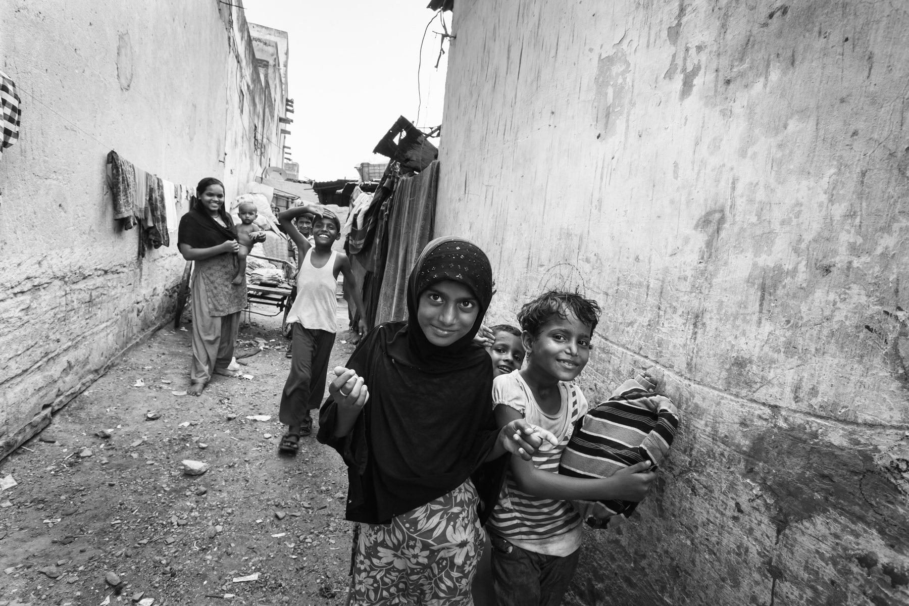 Rohingya refugees in Mehnat Nagar, Jaipur, India, June 2016
