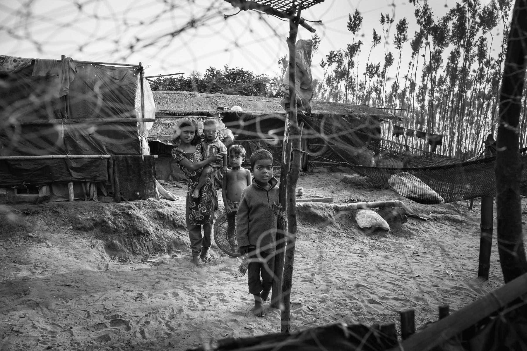 Rohingya refugees, Najirar Tak near Cox's Bazar, Bangladesh, December 2015