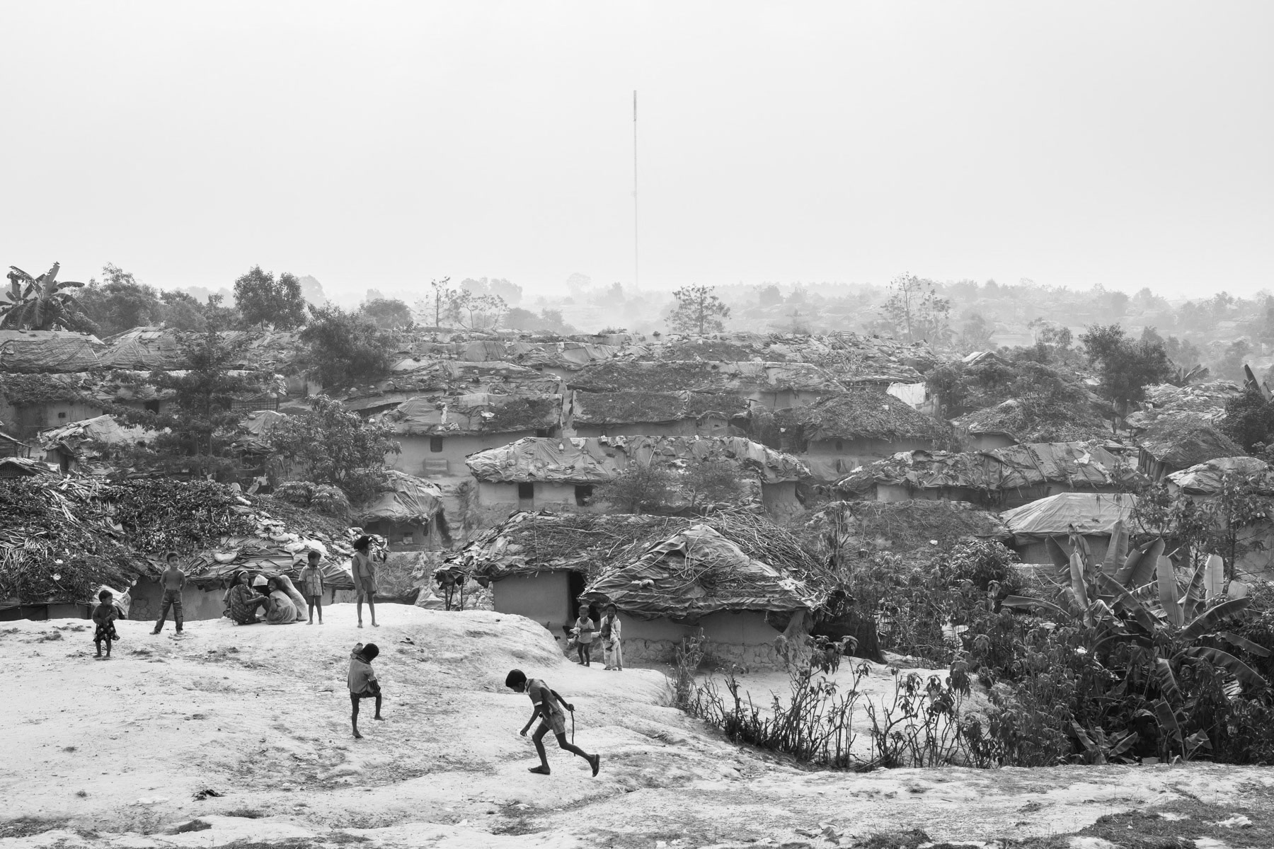 Kutupalong camp for Rohingya registered refugees, Ukhiya, Bangladesh, December 2015
