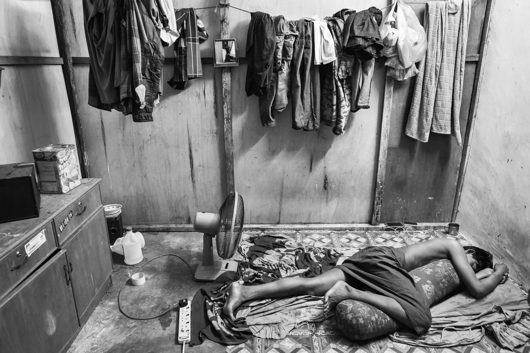 Rohingya refugee working in the nearby wholesale market in Klang, Malaysia, October 2016