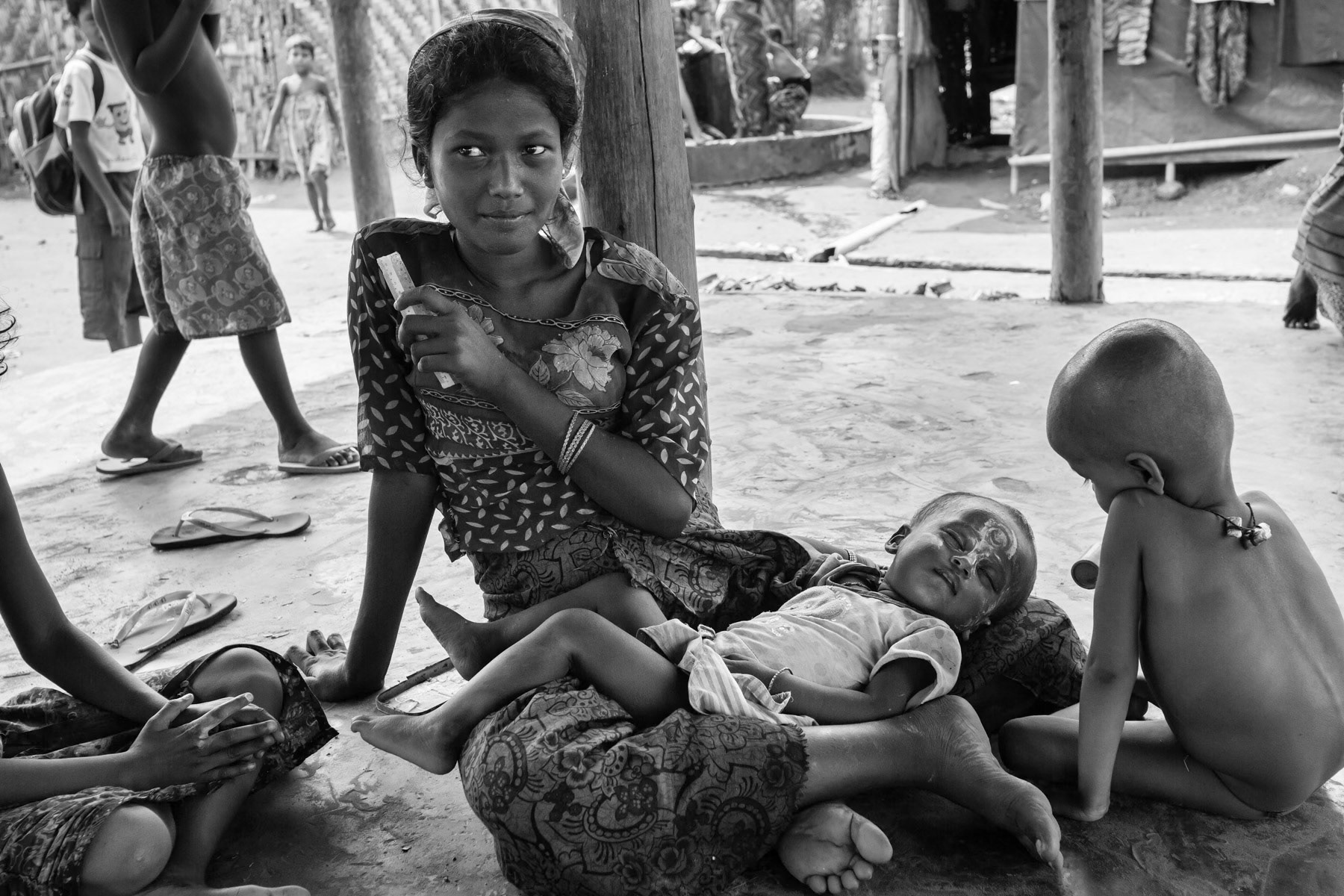 Say Tha Ma Hyi concentration camp for Rohingya in Sittwe township, Myanmar, September 2015