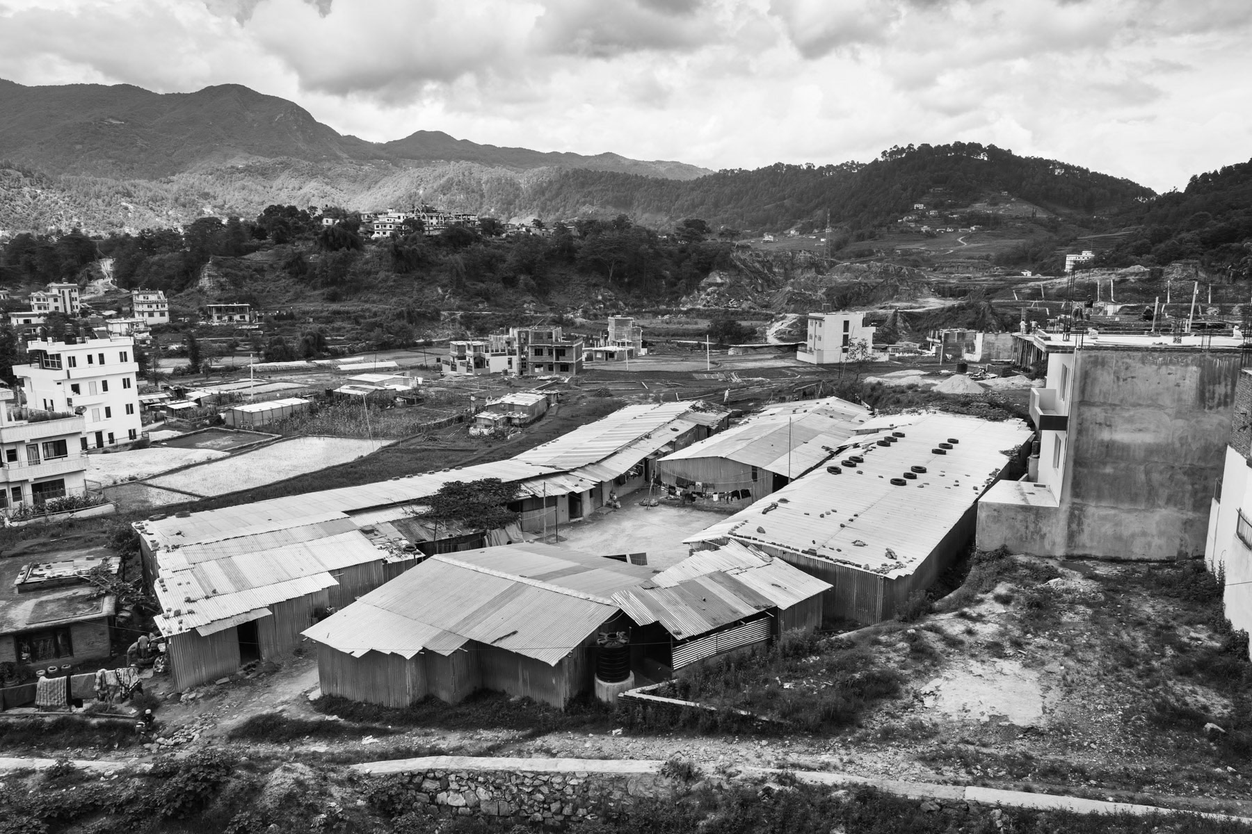 Around 200 Rohingya live in two makeshift camps in the Kathmandu Valley and have arrived there from Myanmar via Bangladesh and India ever since 2013. Chunikhel makeshift camp in Kathmandu, Nepal, June 2017