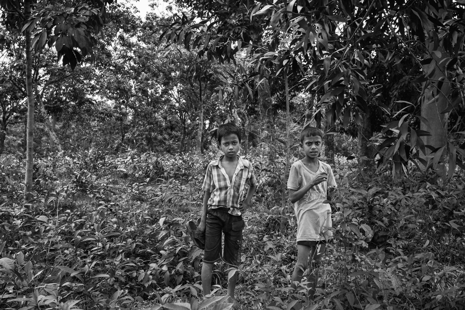 The outer limit of Kutapalong refugee camp for registered Rohingya, Teknaf, Bangladesh, May 2016