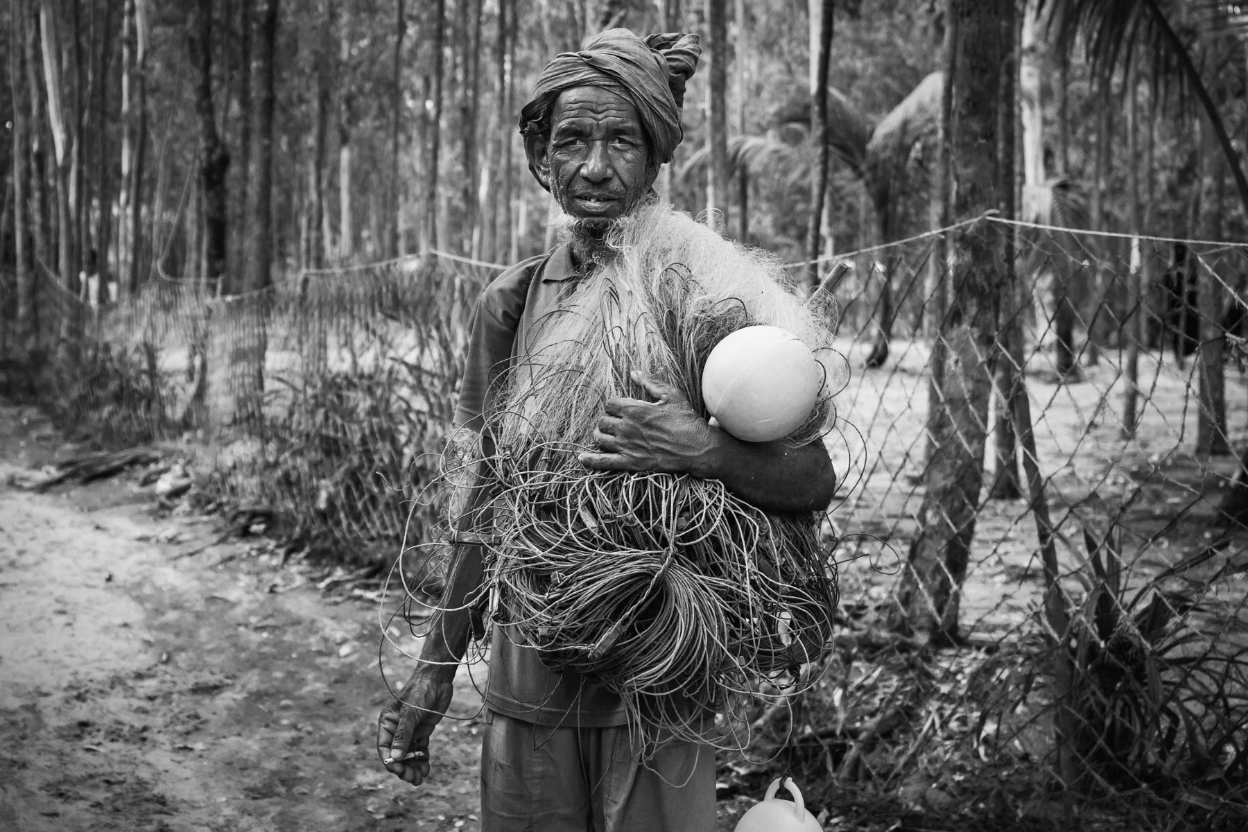 Rohingya fisherman, Maheskhali peninsula, Bangladesh, May 2016