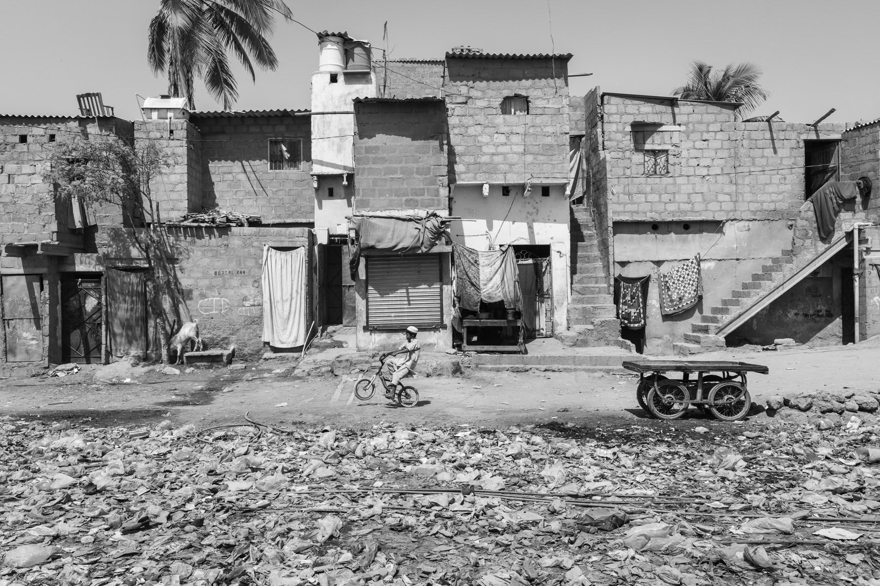 Rohingya area of Bilal Colony in Korangi, Karachi, Pakistan, March 2018