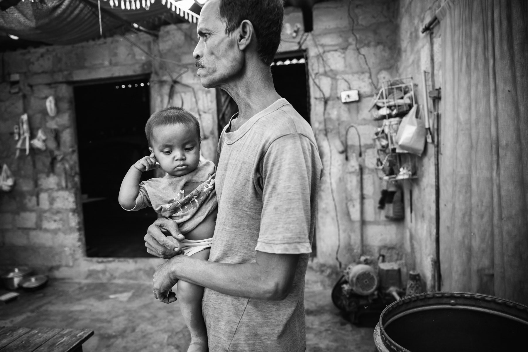 Stateless Rohingya living in Karachi who didn't obtain any documents yet. Bilal Colony in Korangi district, Karachi, Pakistan, December 2016