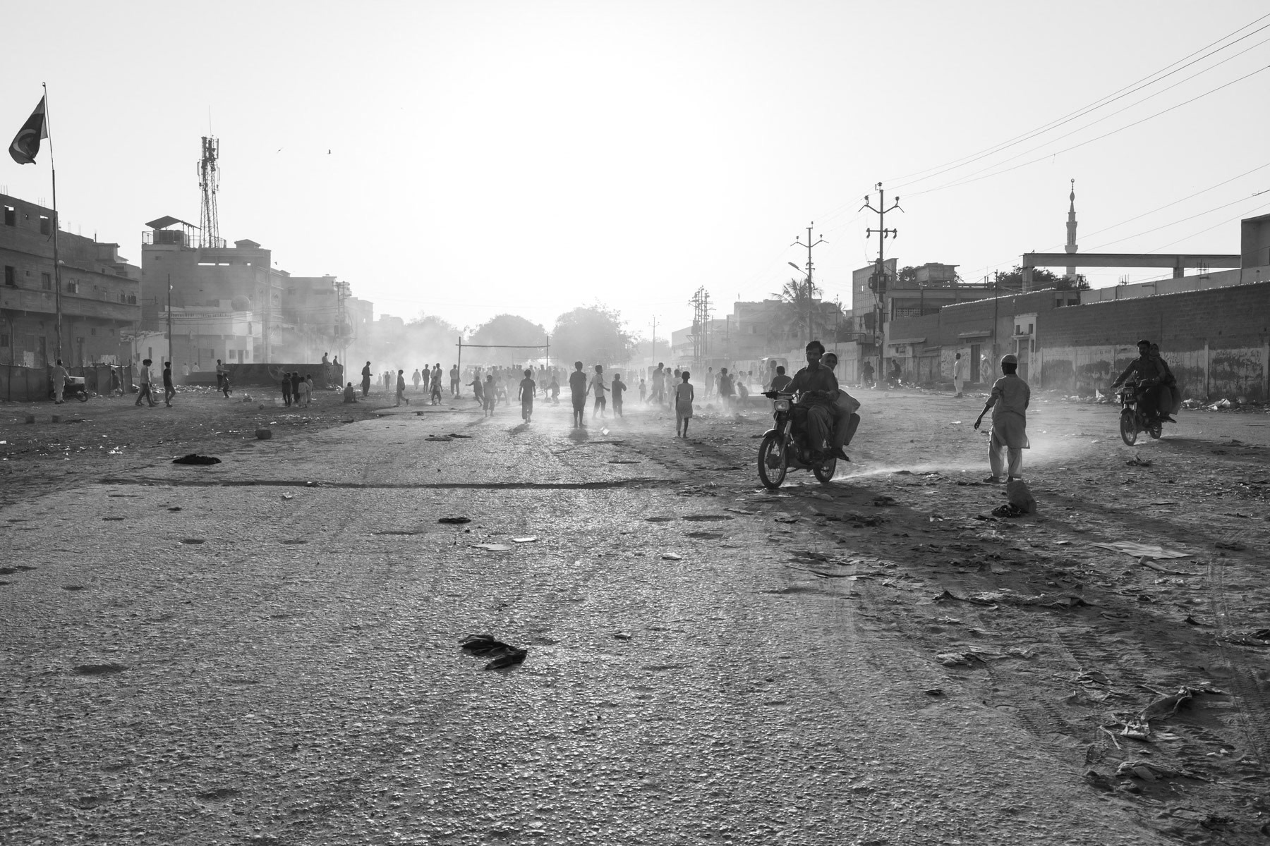 Rohingya neighbourhood in Karachi, Burma Colony, Pakistan, March 2018