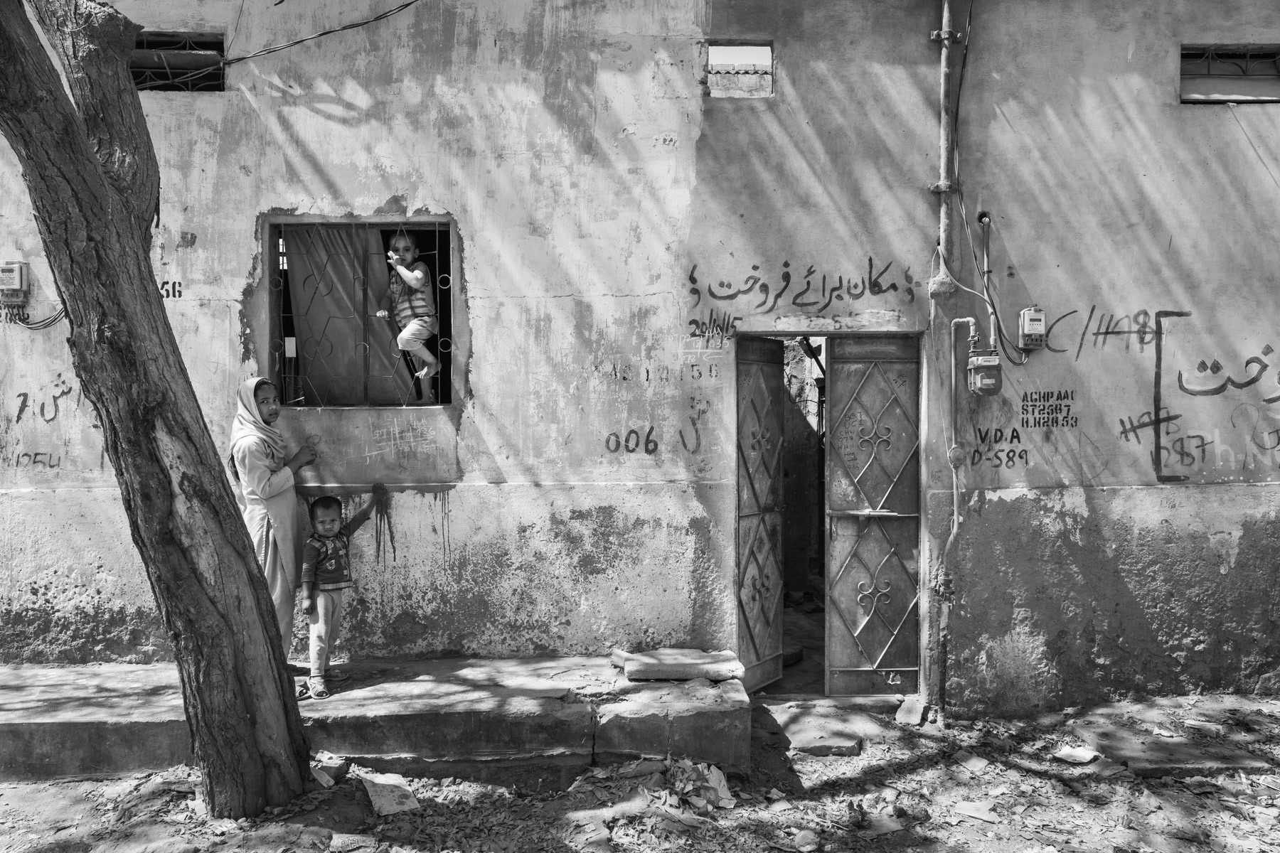 Rohingya neighbourhood of Hadri in Karachi, Pakistan, March 2018