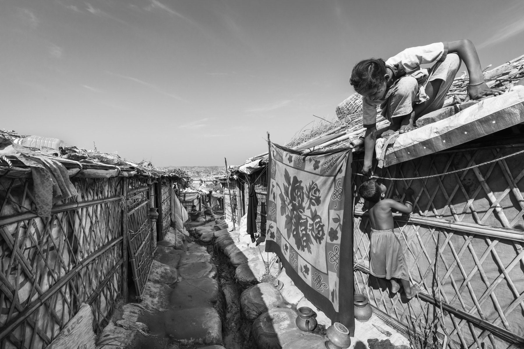 Thangkhali refugee camp for newly arrived Rohingya, nearly one million Rohingya have fled persecution and brutal ethnic cleansing campaigns carried out by the military since October 2016. Ukhiya, Bangladesh, October 2018