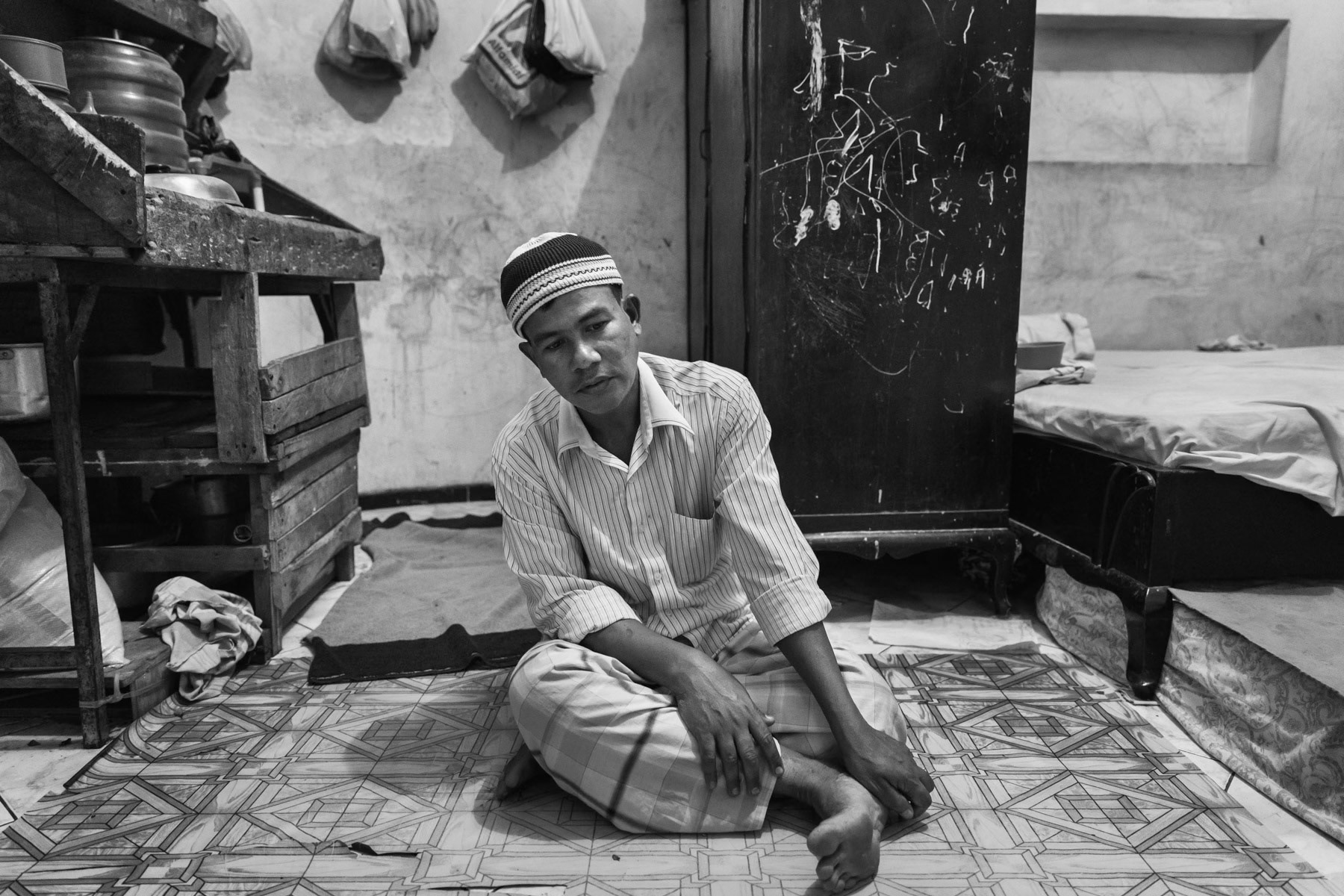 Rohingya refugee stranded in Indonesia since 2013 after several unsuccessful atempts to reach Australia by boat, Makassar in the Southern Sulawesi, Indonesia, June 2017