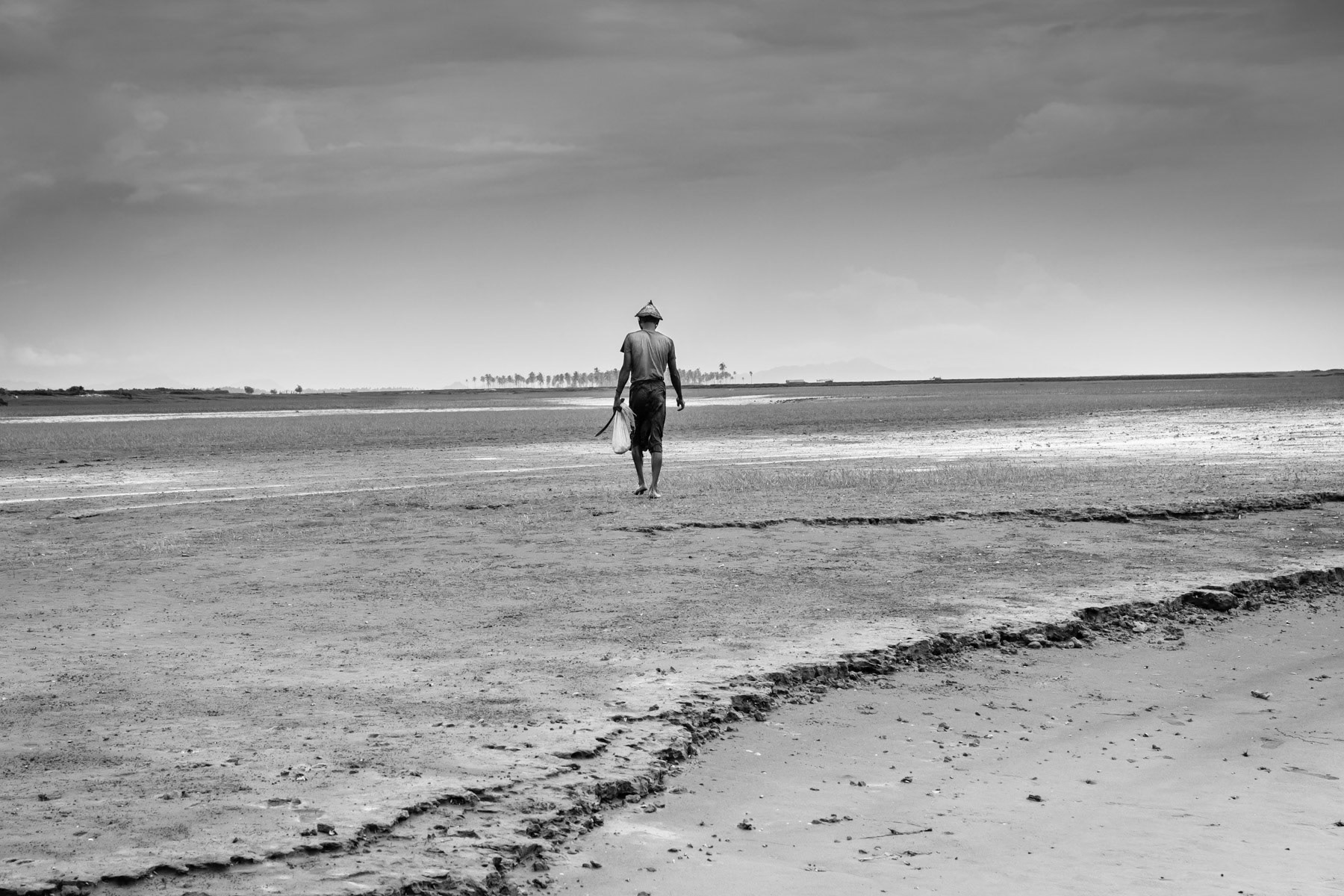 Beach from where trafficers launch their boats filled with desperate boat people, Ohn Taw Gyi Rohingya village in Rakhine State, Myanmar, September 2015