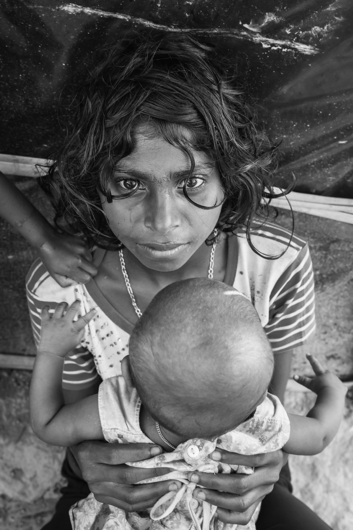 Newly arrived Rohingya refugees in Kutupalong refugee camp, Bangladesh, November 2017