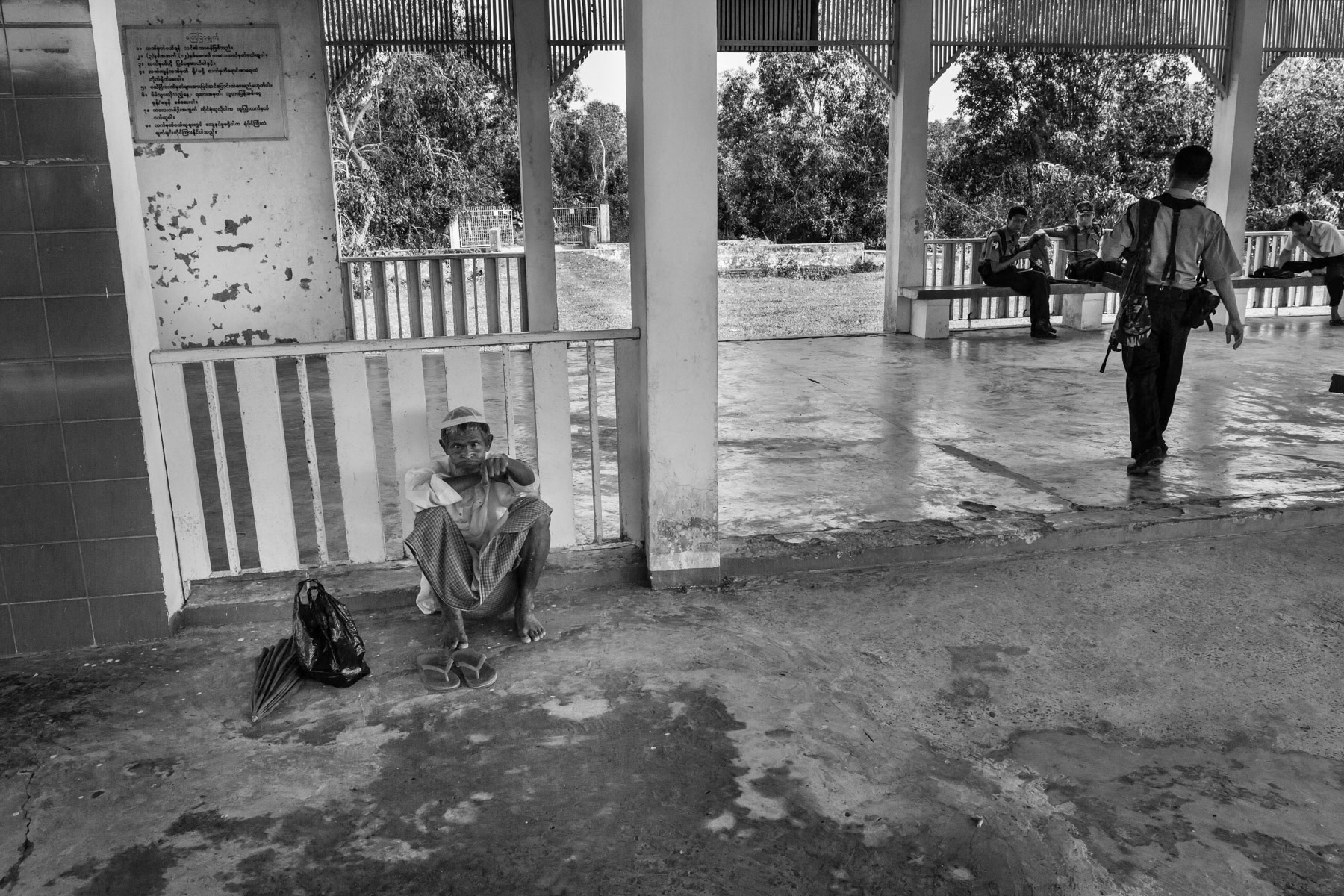 Final train station about one hour north of Sittwe, Rakhine, Myanmar, June 2016